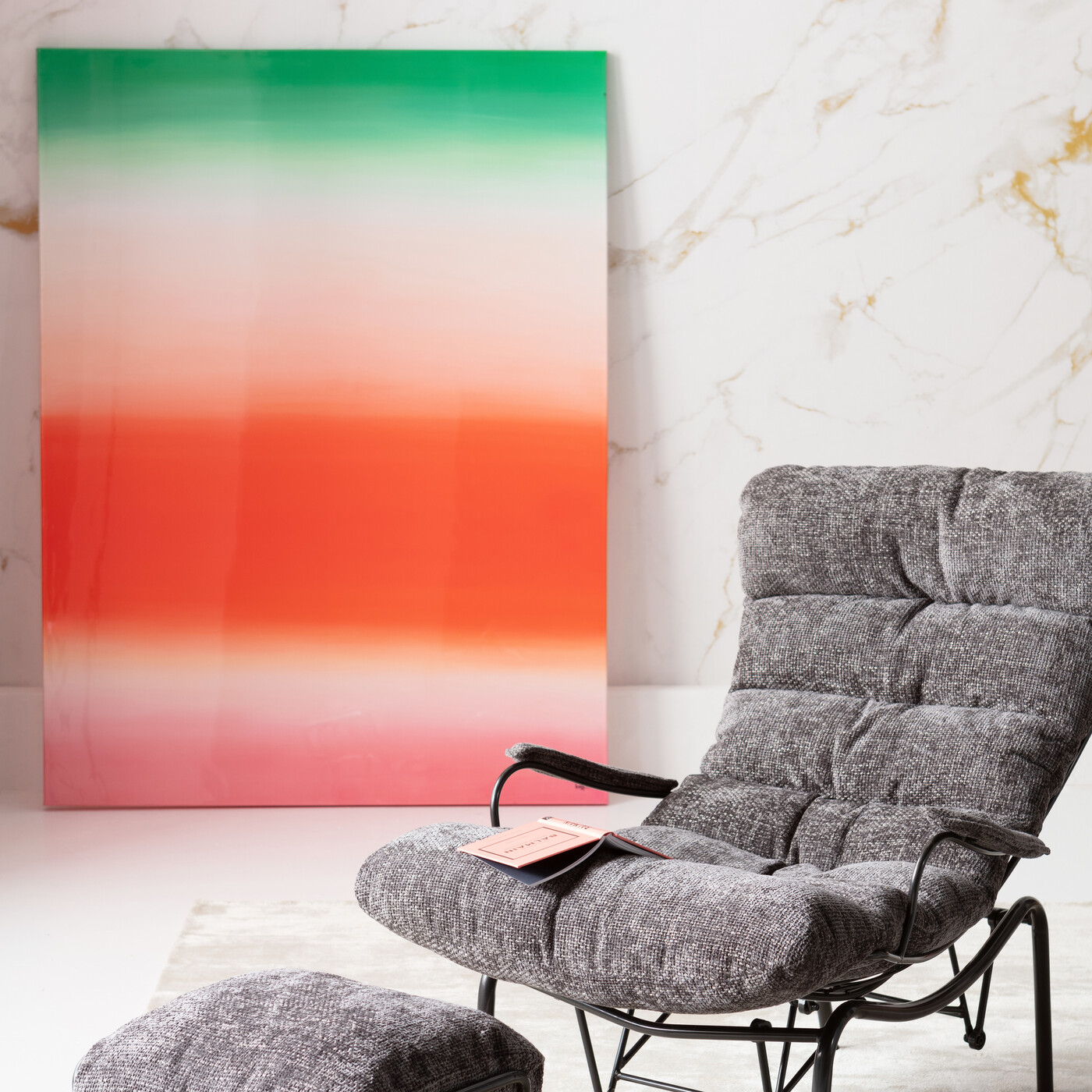 Картина на холсте Tendency Orange «Абстракция» 160x120 см, Оранжевый от KARE Design