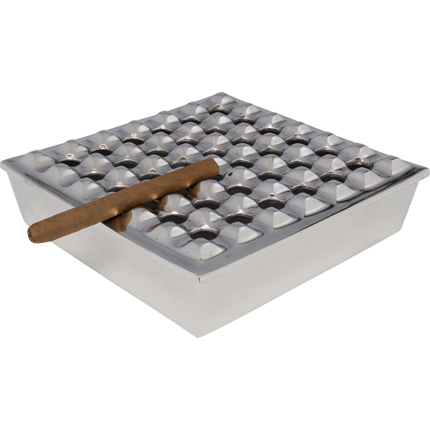 Пепельница Soho Square Silver 25x25 см от KARE Design