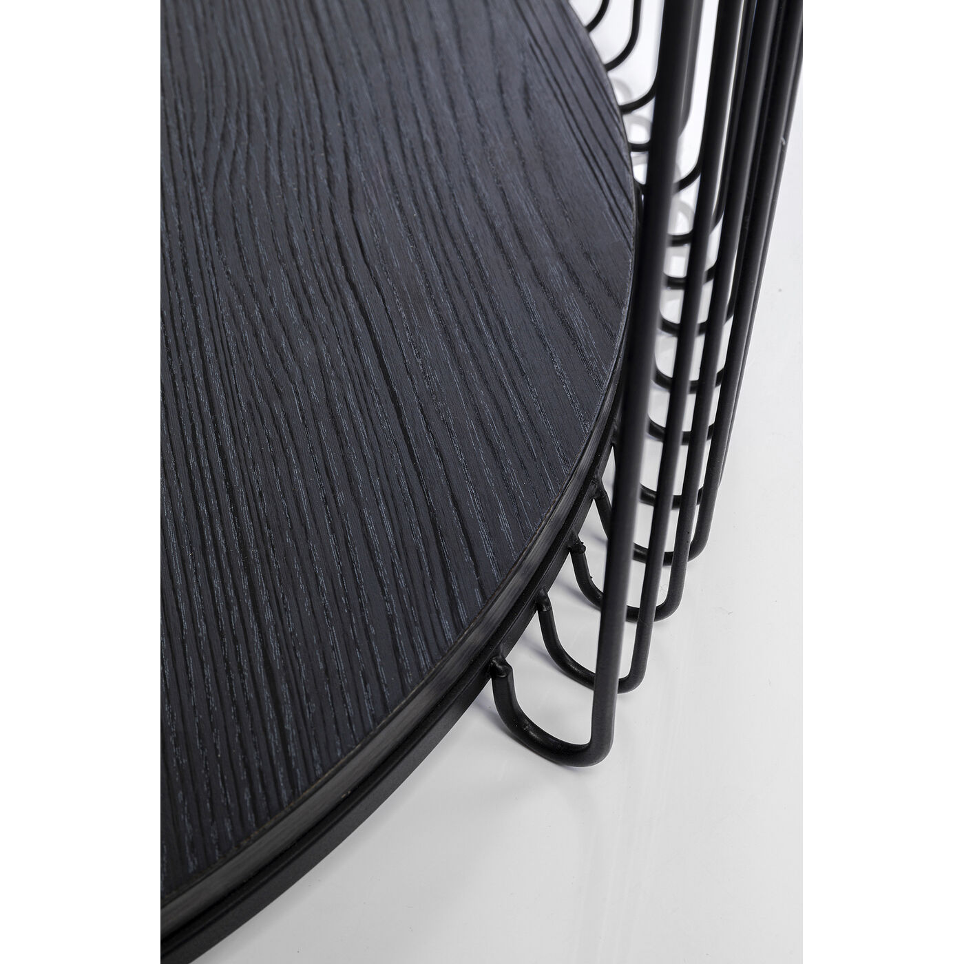 Стол кофейный Wire Double Black Wood (2 шт) от KARE Design