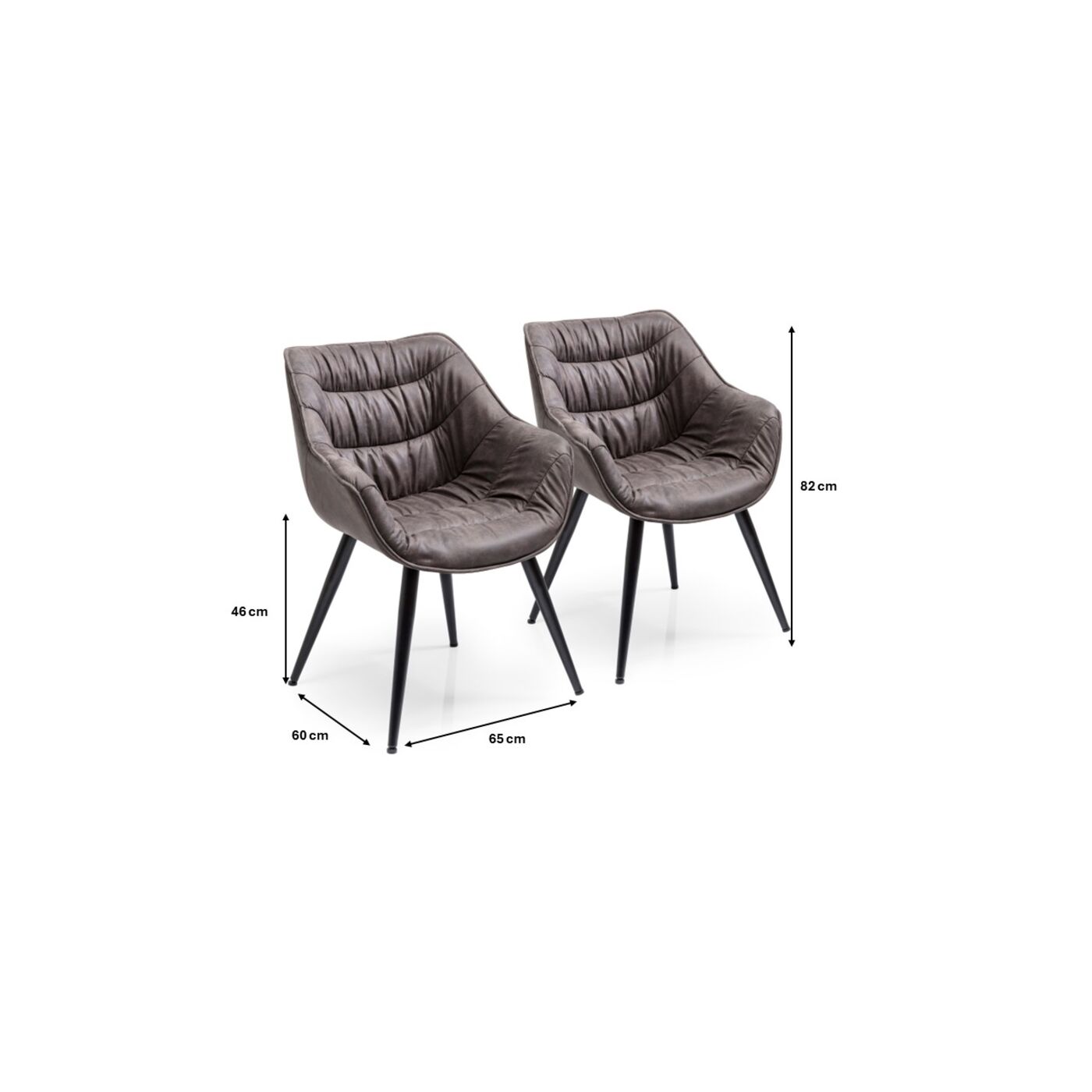 Стул с подлокотниками Thelma (2/Set) от KARE Design