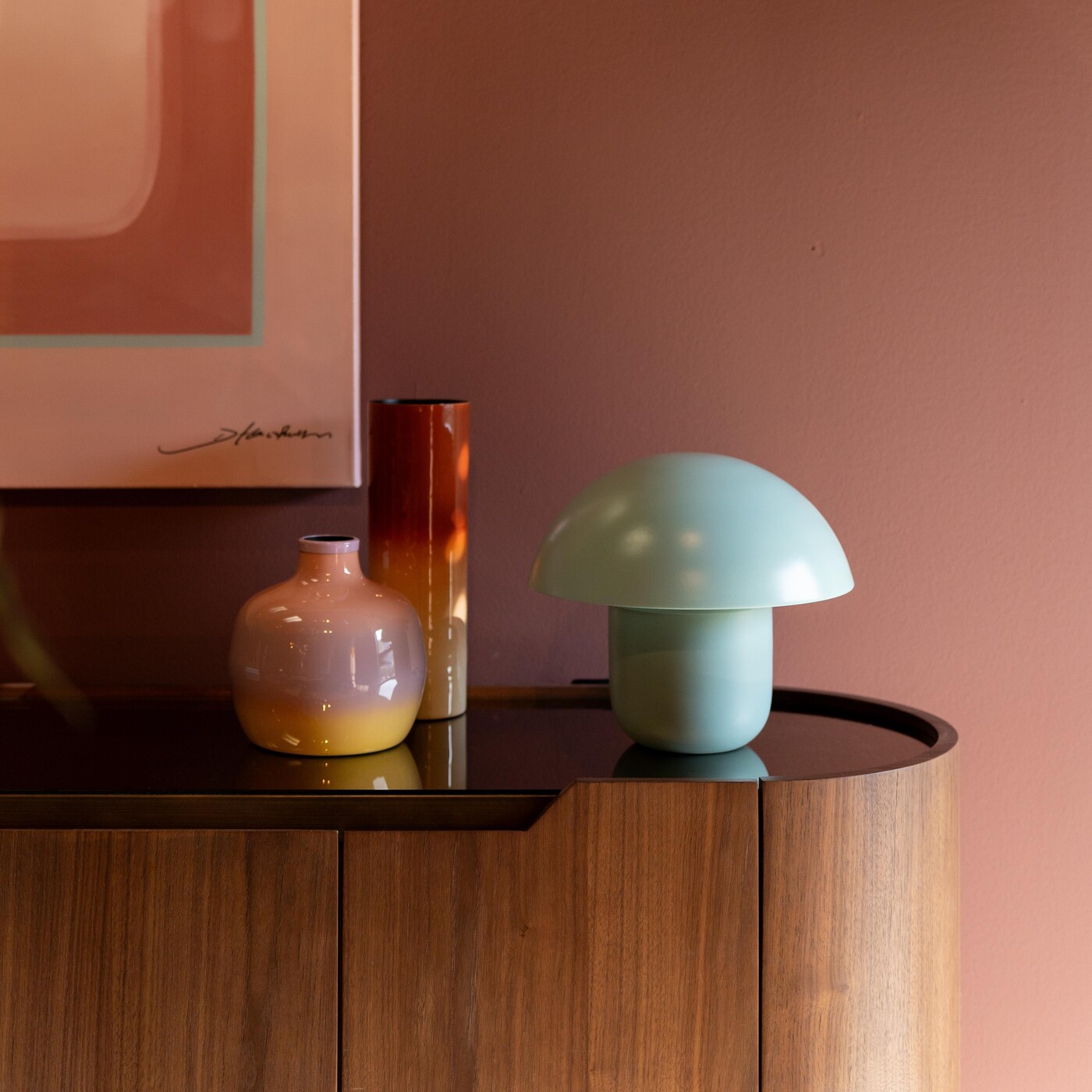 Светильник настольный Mushroom Mint 27cm от KARE Design