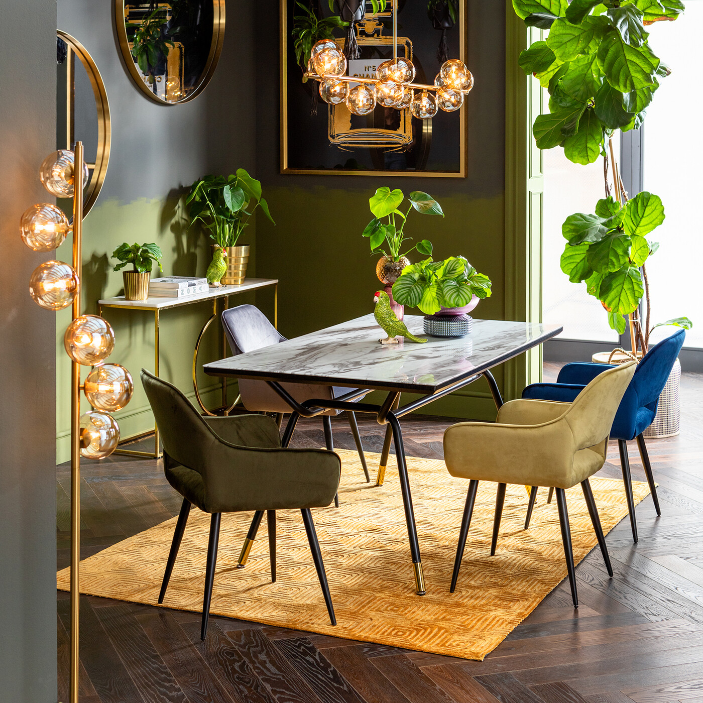 Кресло San Francisco Dark Green от KARE Design