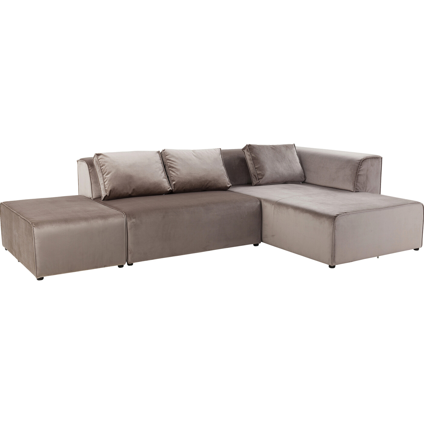 Диван угловой правосторонний Infinity Velvet Taupe Right от KARE Design