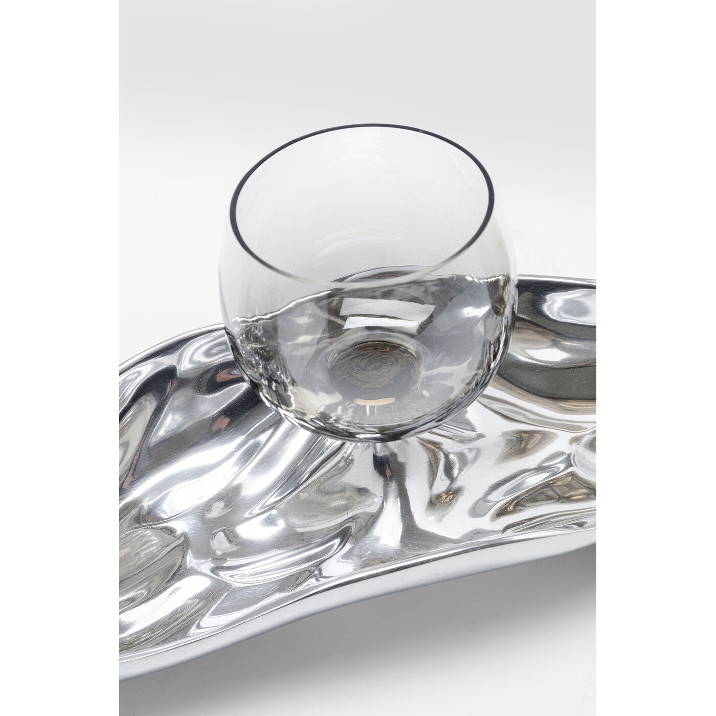 Подсвечник Holder 3 Jade Silver «Тройной нефрит серебряный» от KARE Design