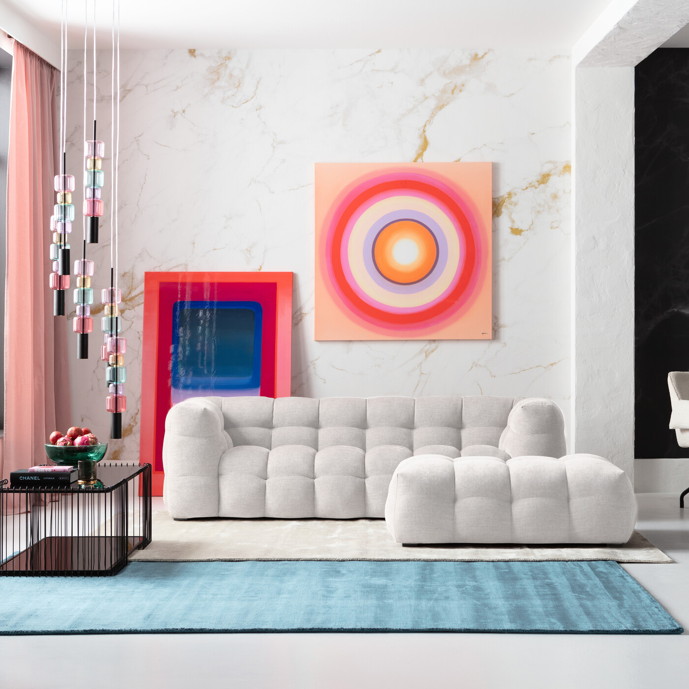 Пуф Salamanca Creme 125x80 см от KARE Design