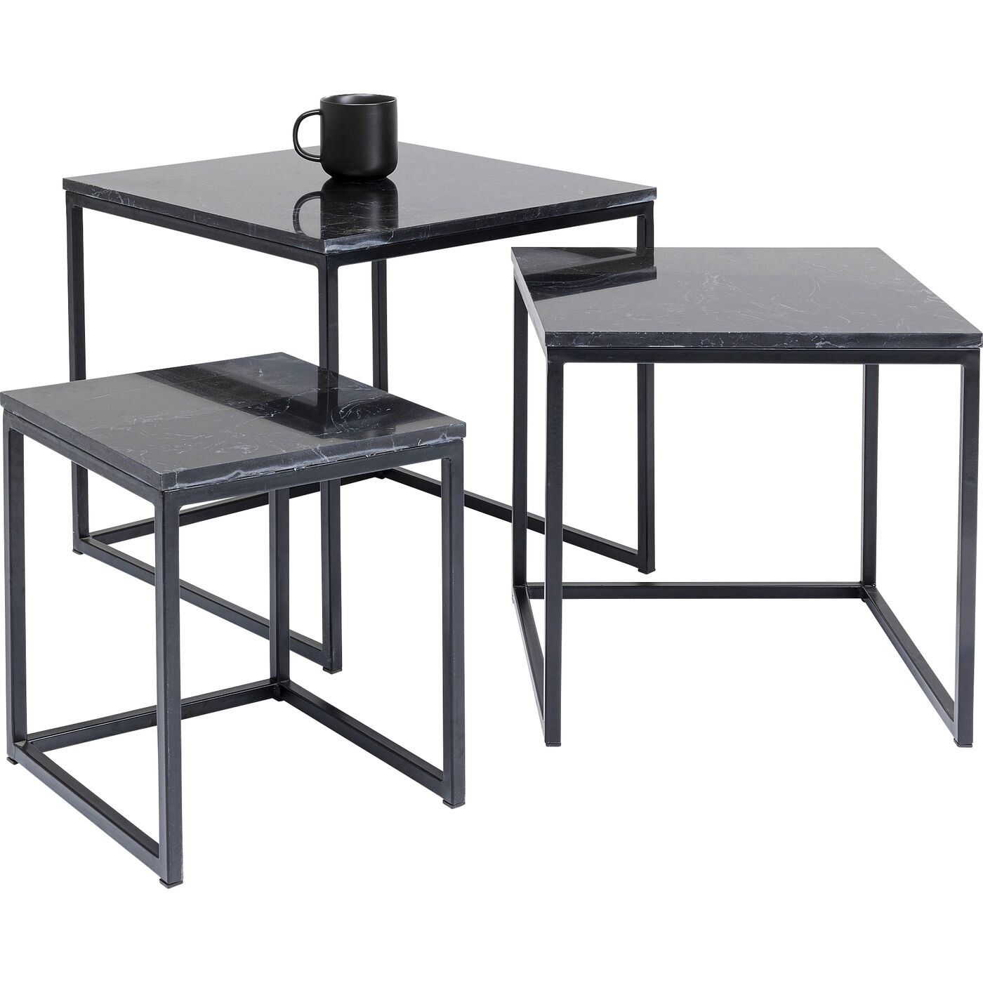 Стол приставной Key West Marble Black (3 шт) от KARE Design
