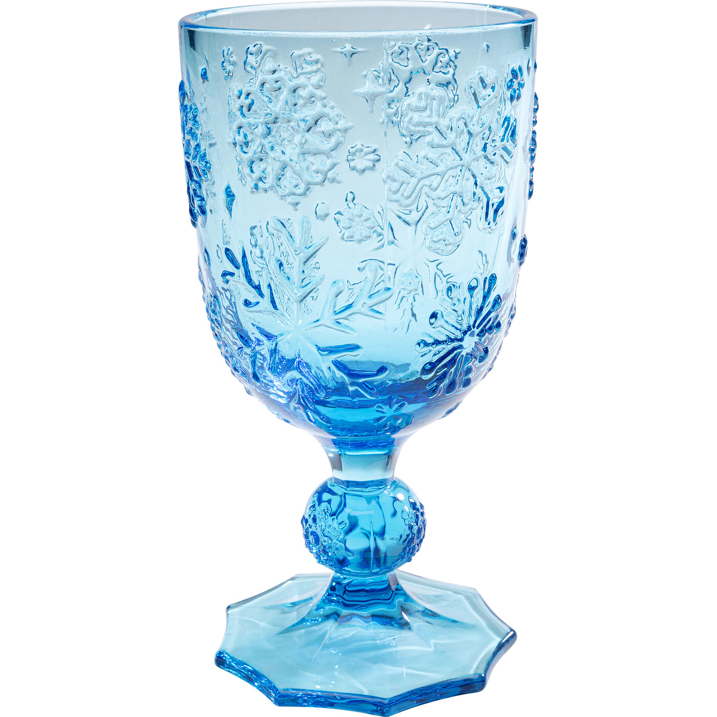 Бокал для вина Ice Flowers «Ледяные цветы», Синий от KARE Design