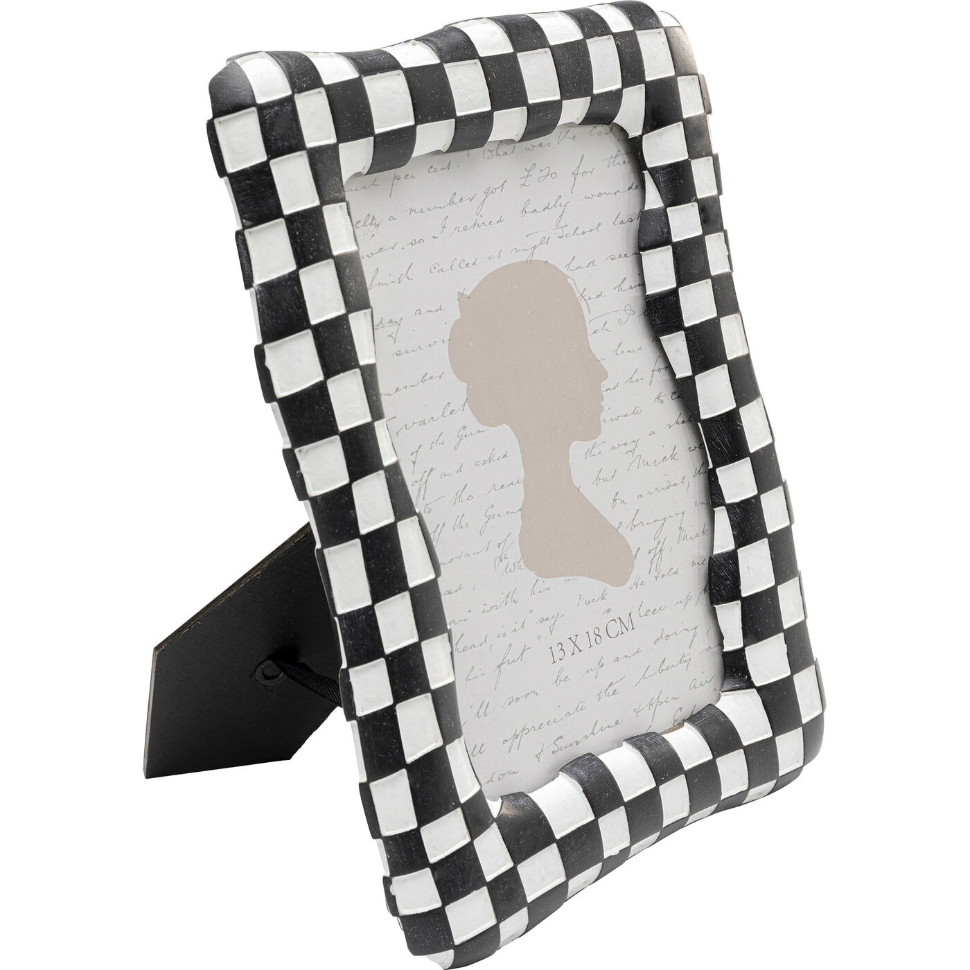 Фоторамка Checker «Шахматная клетка» 13x18 см, Чёрный от KARE Design