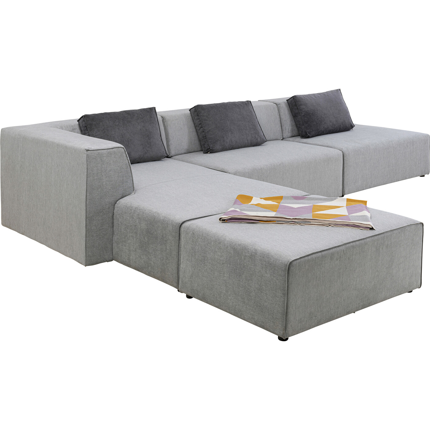 Диван угловой левосторонний Infinity Atlanta Grey Left от KARE Design