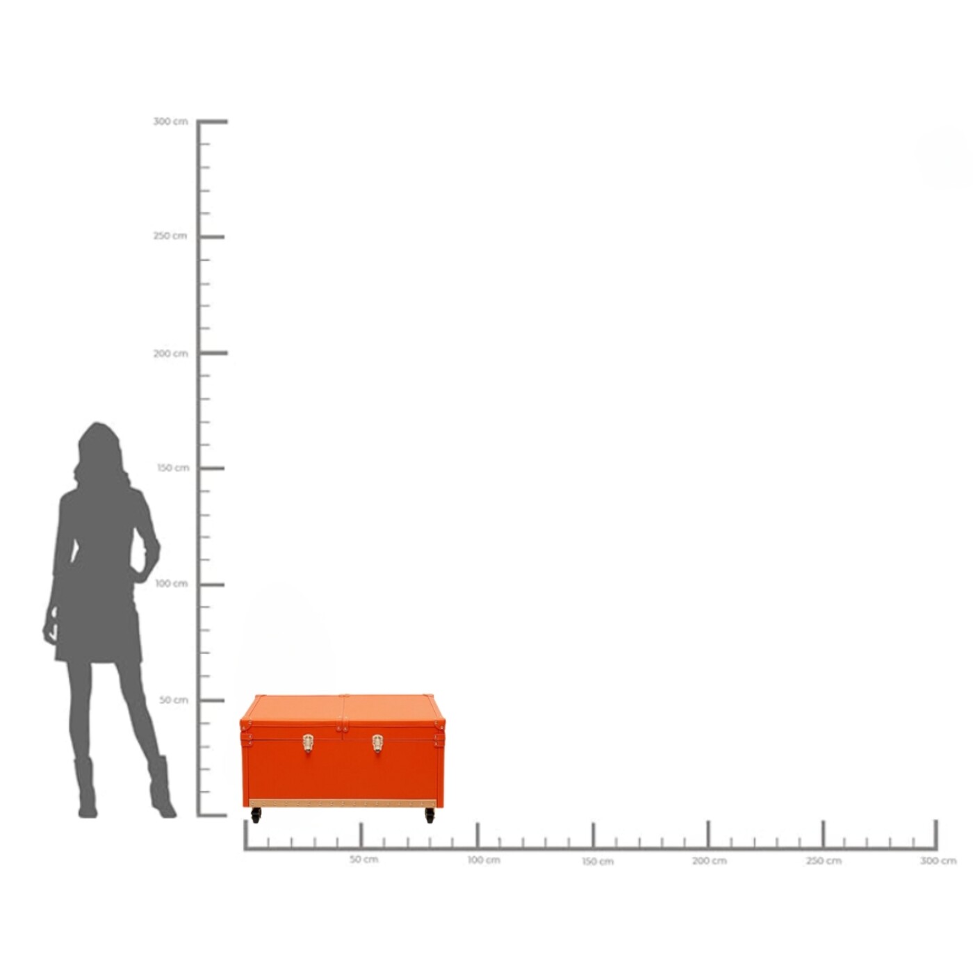 Стол кофейный Bar Monaco Orange 89x50cm от KARE Design