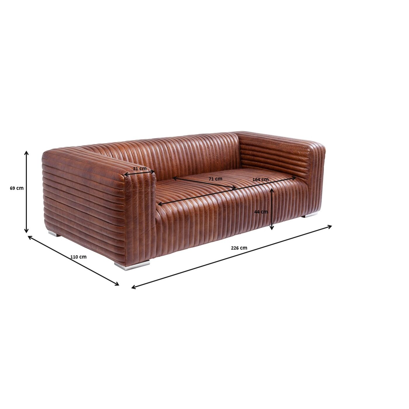 Диван трехместный Malibu от KARE Design