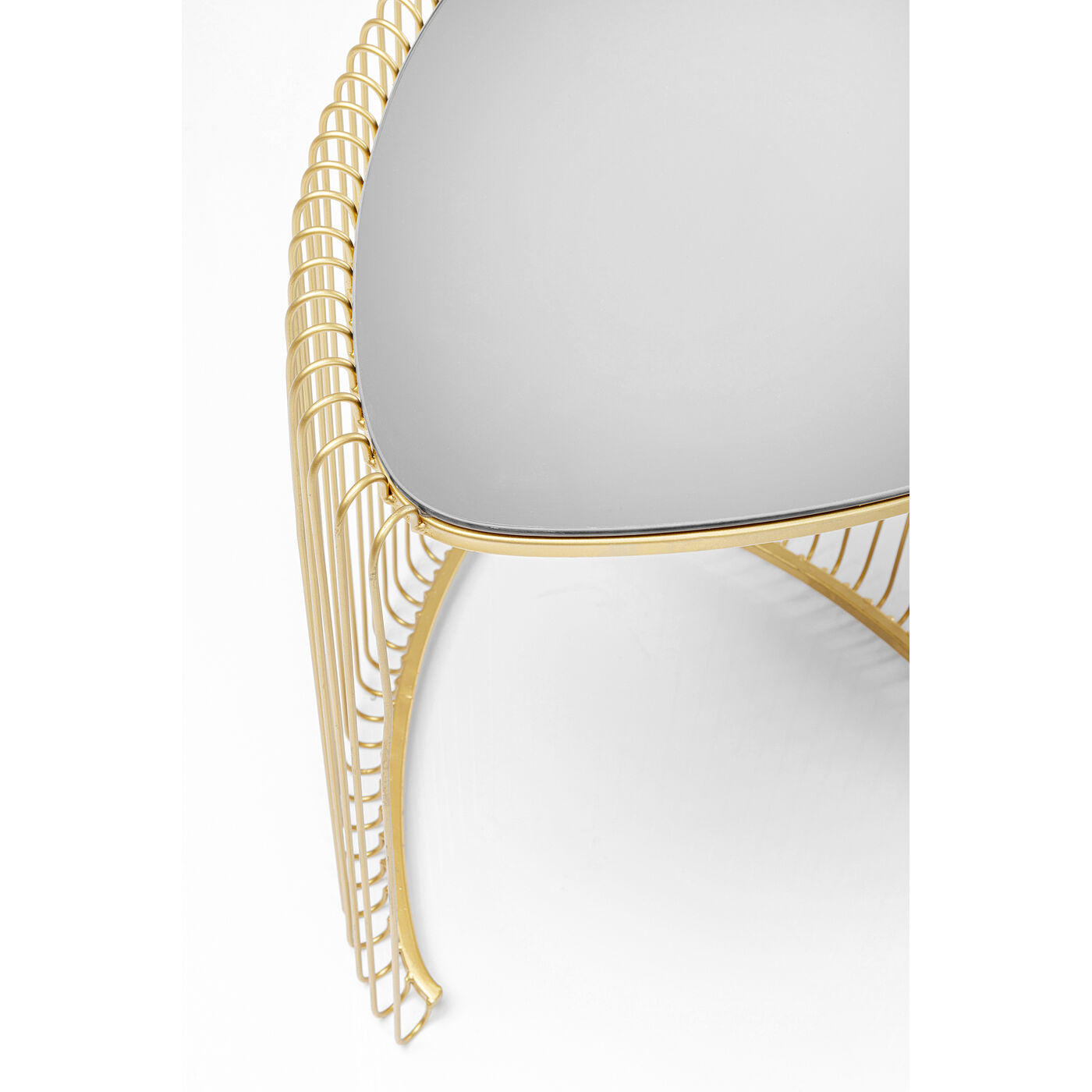 Стол приставной Wire Triangle Gold (2 шт) от KARE Design