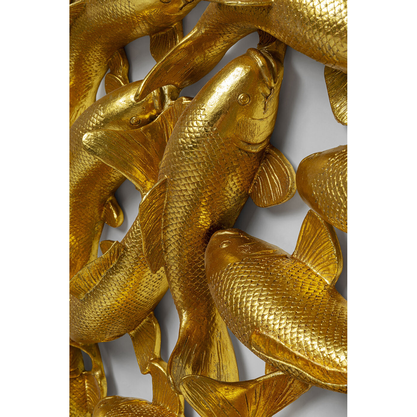 Объект настенный School of Koi Gold Ø160 см от KARE Design