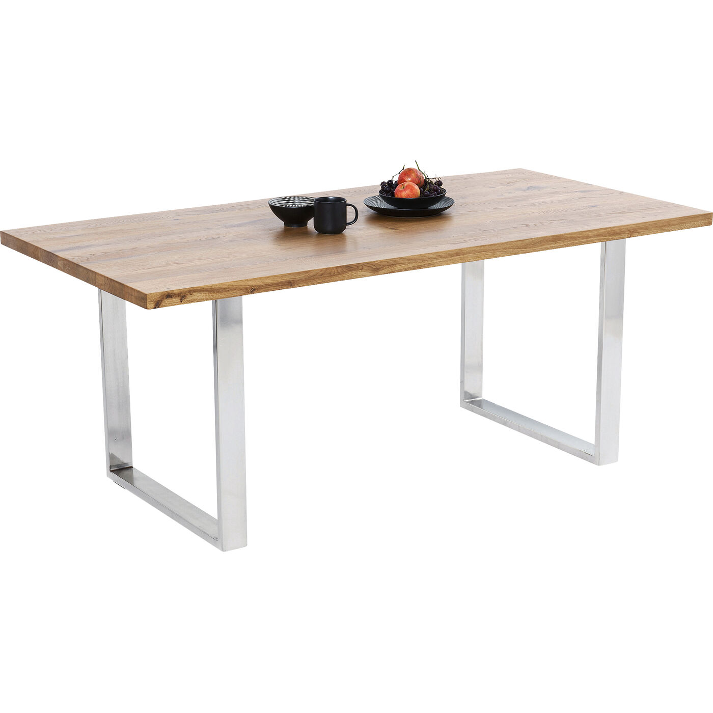 Стол Jackie Oak GK Chrome 180x90 см от KARE Design