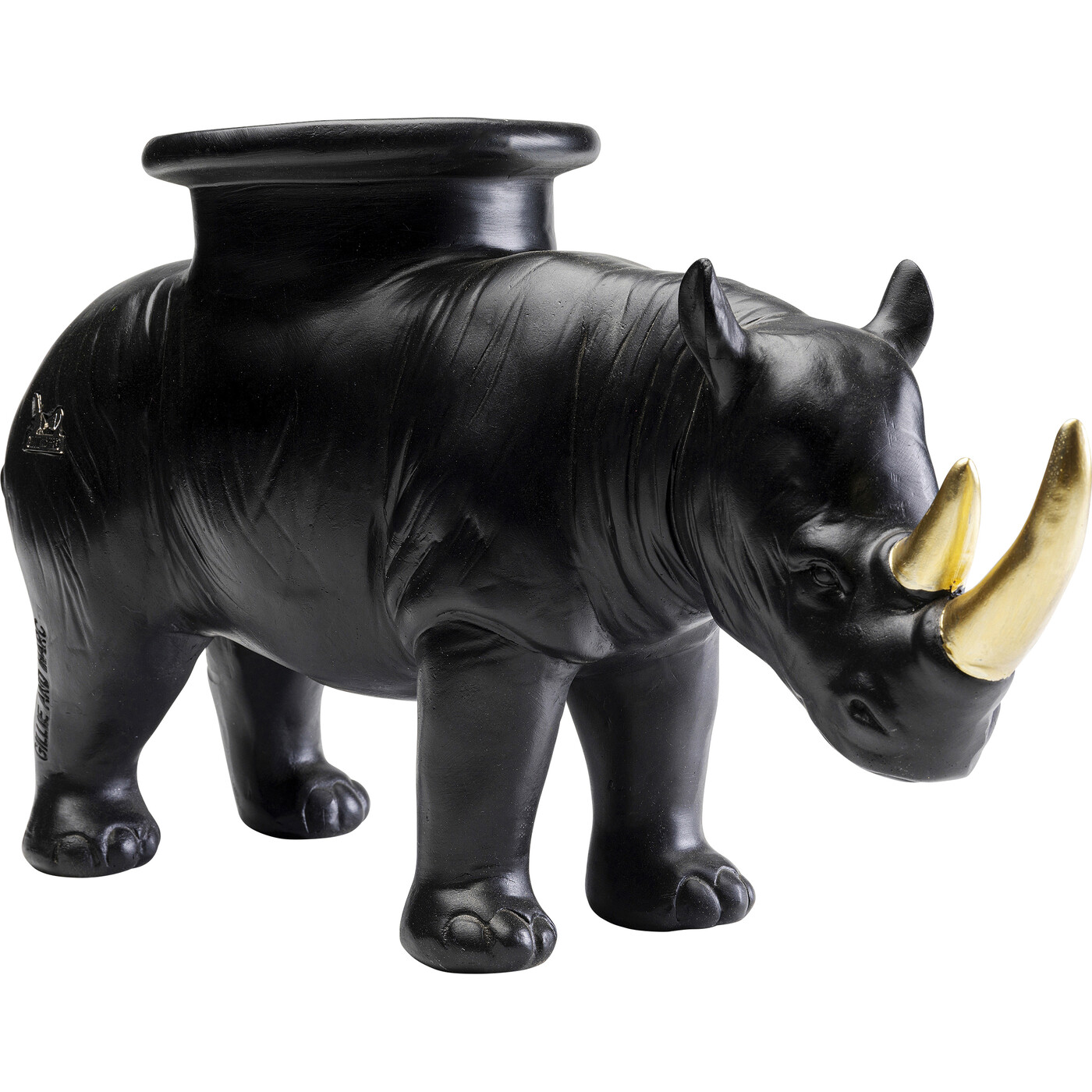 Фигура декоративная Rhino «Носорог» 41 см, Чёрный от KARE Design