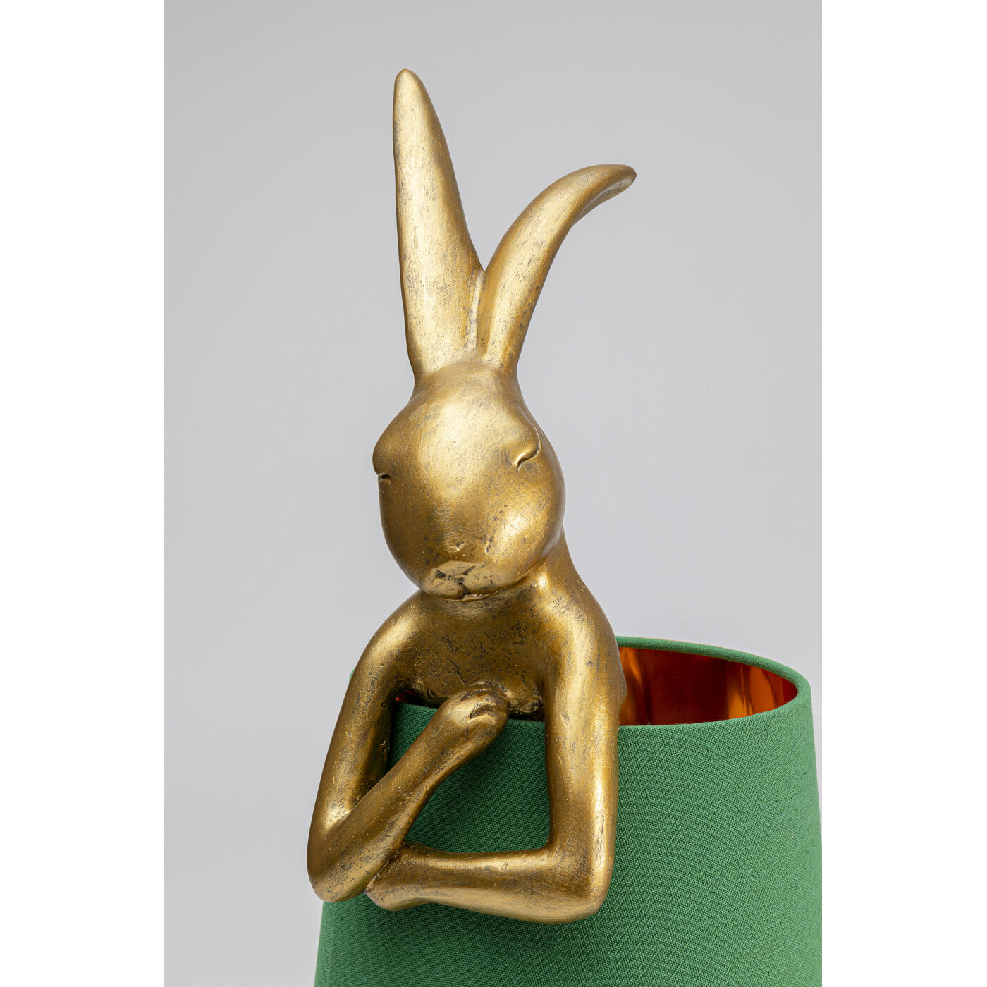 Светильник настольный Animal Rabbit Gold/Green 68 см от KARE Design