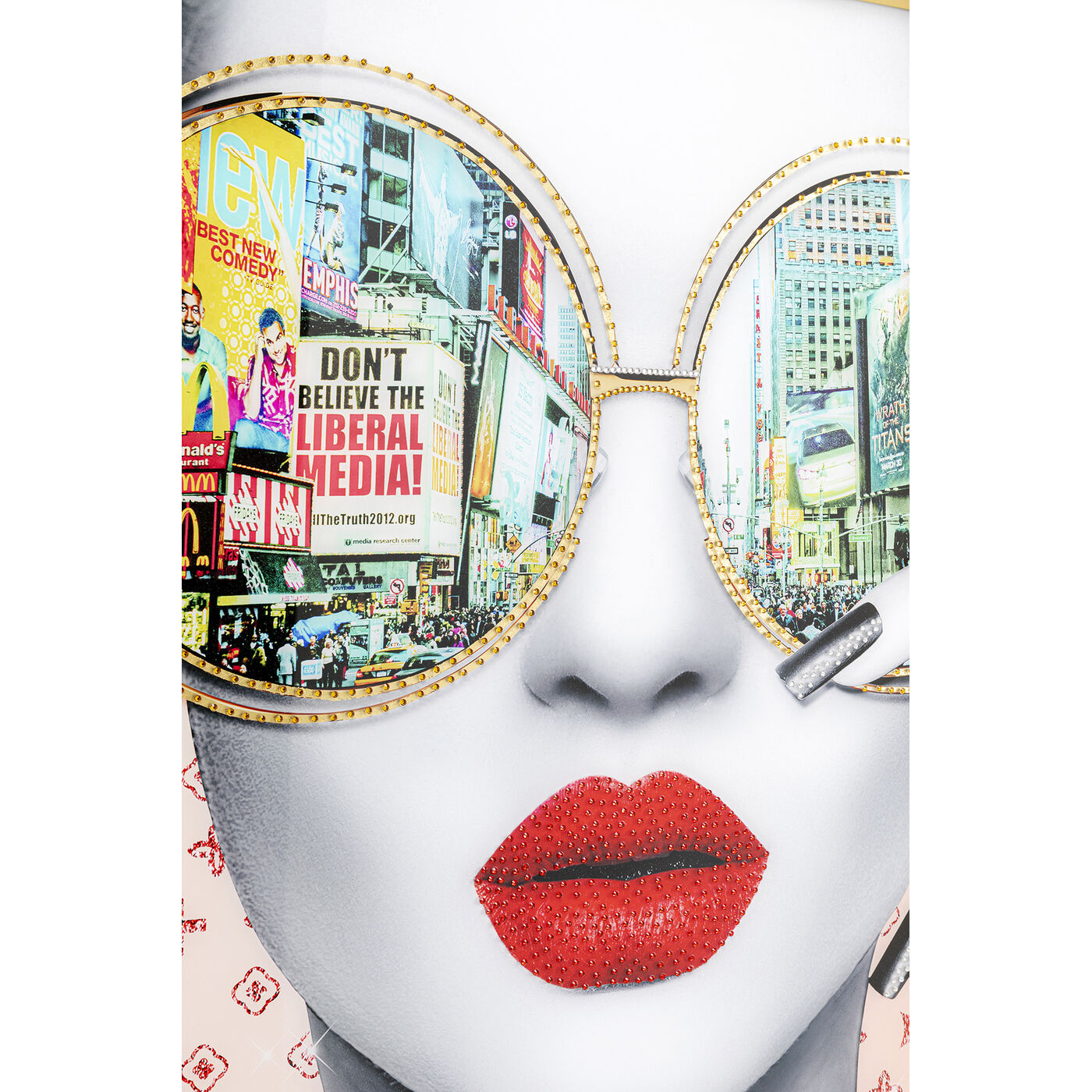 Картина в раме Times Square View «Таймс-сквер» 80x80 см от KARE Design