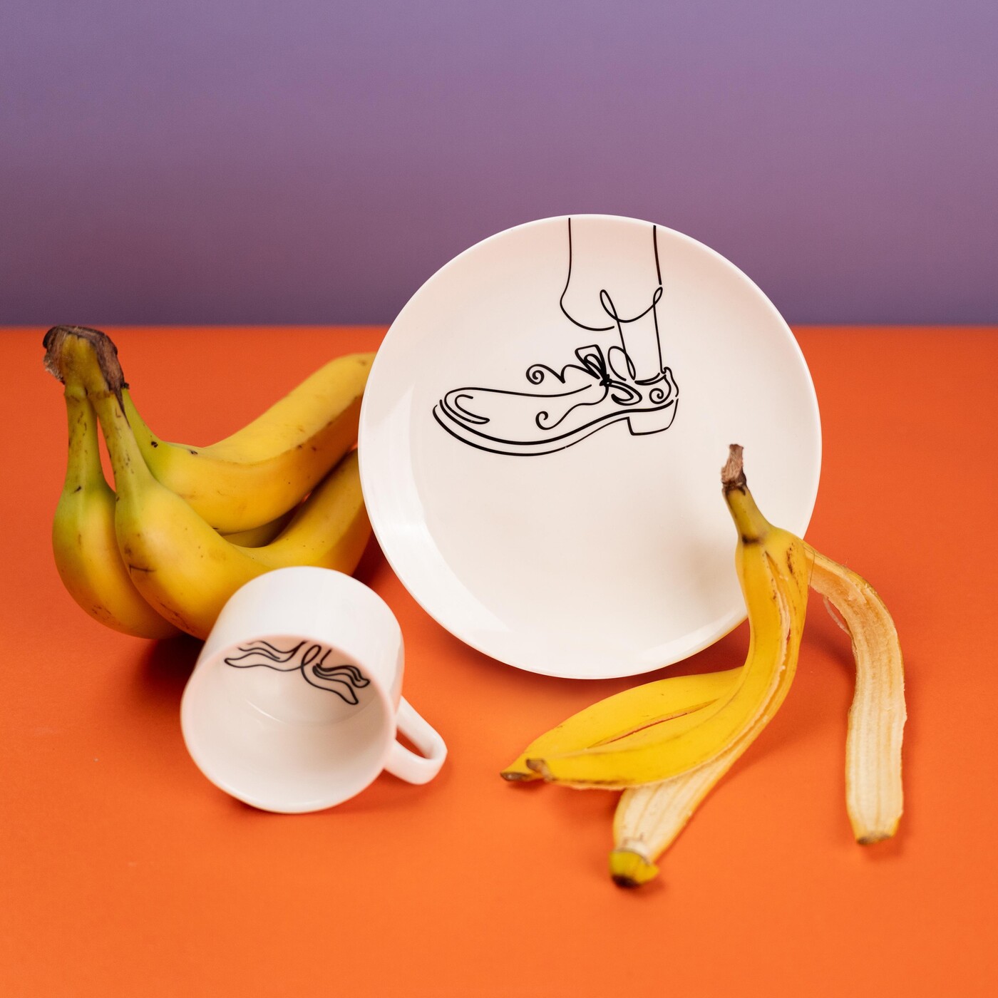 Чашка кофейная Favola Banana (2 предмета) от KARE Design