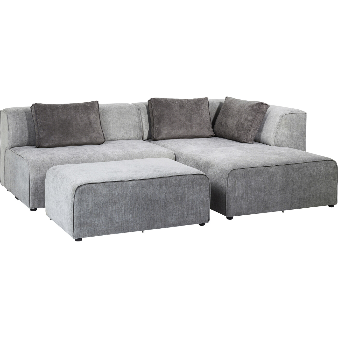 Диван угловой правосторонний Infinity Ottomane Right Grey от KARE Design