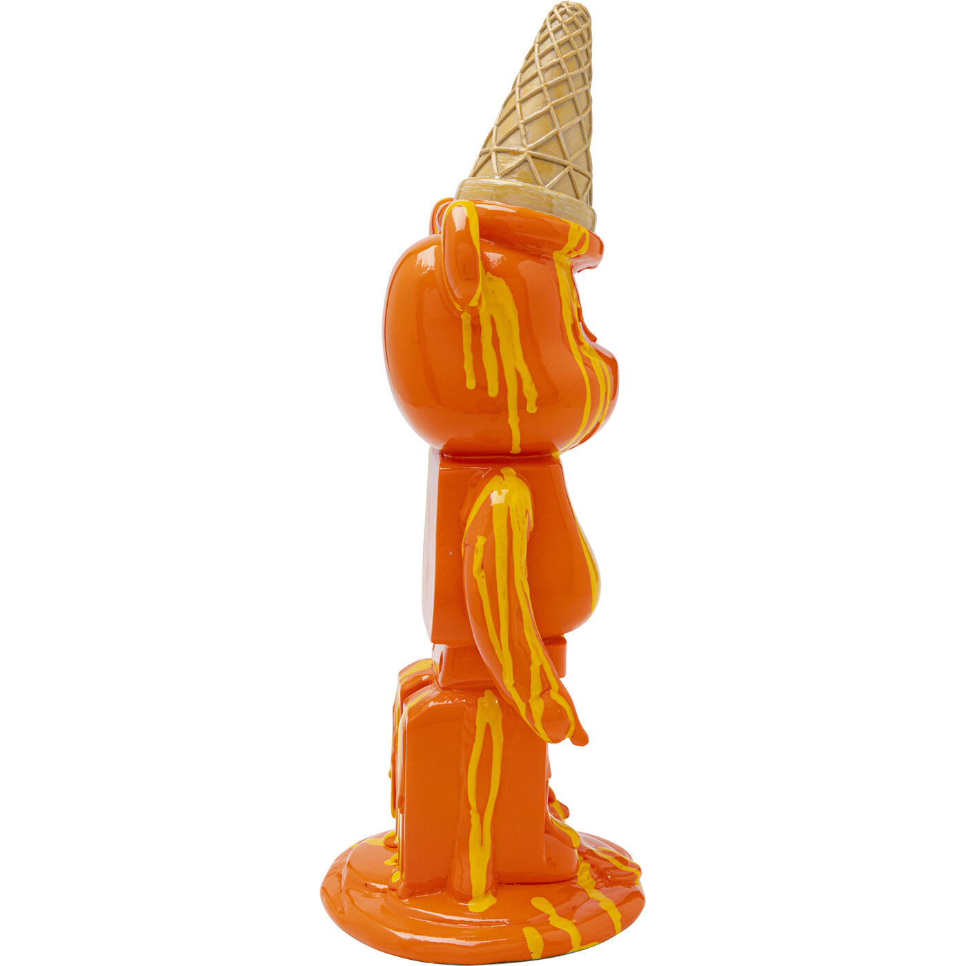 Фигура декоративная Gelato Bear «Мишка с мороженым» 40 см, Оранжевый от KARE Design