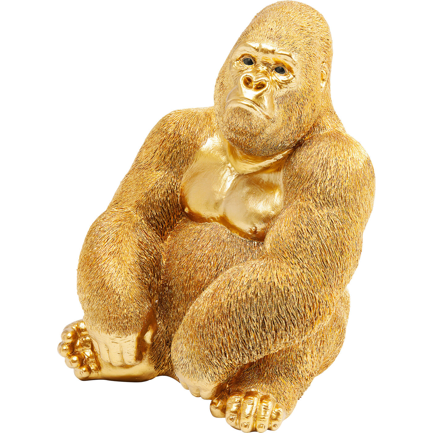 Фигура декоративная Monkey Gorilla Side Medium «Горилла сбоку средняя» 39 см, Золотой