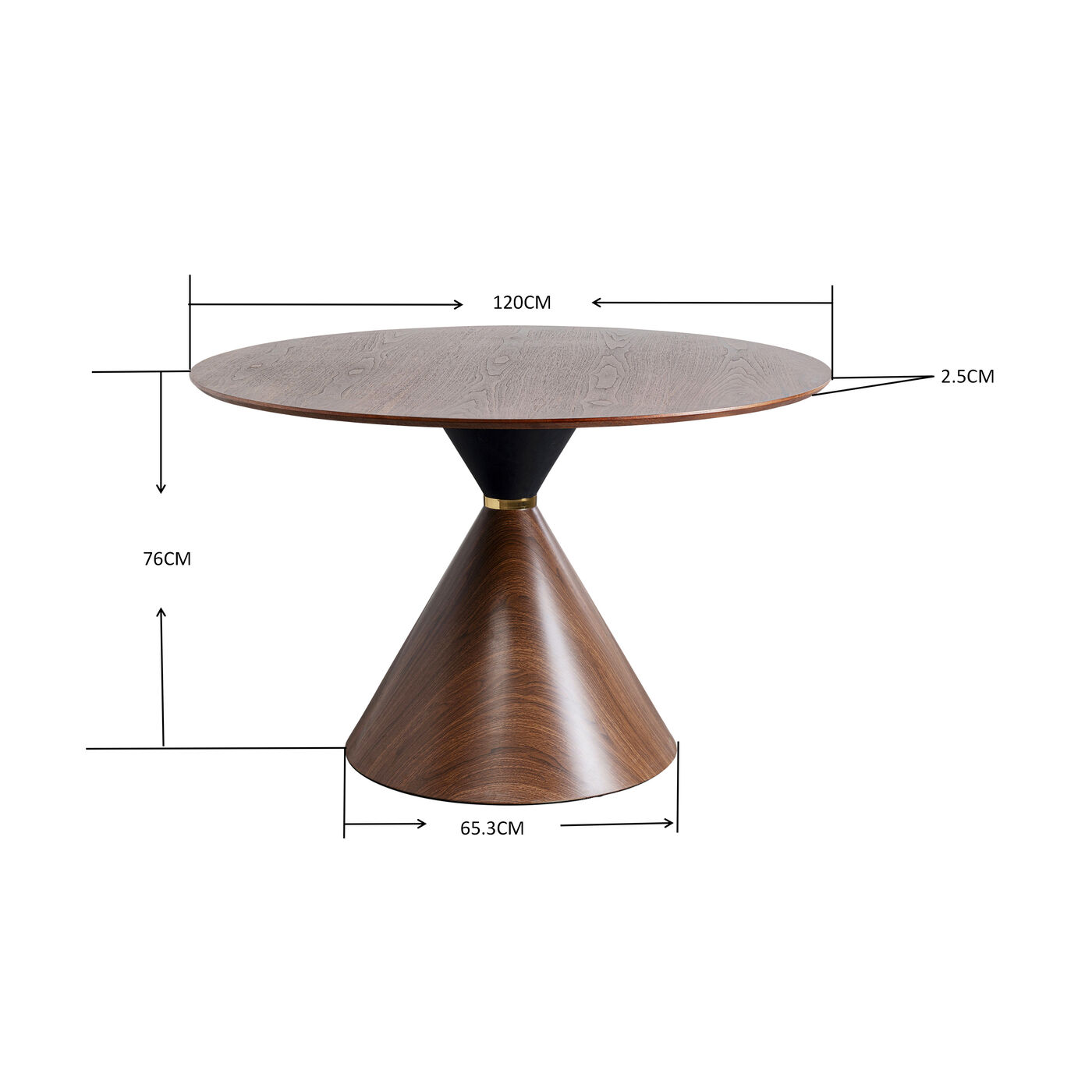 Стол Cono Ø120 см от KARE Design