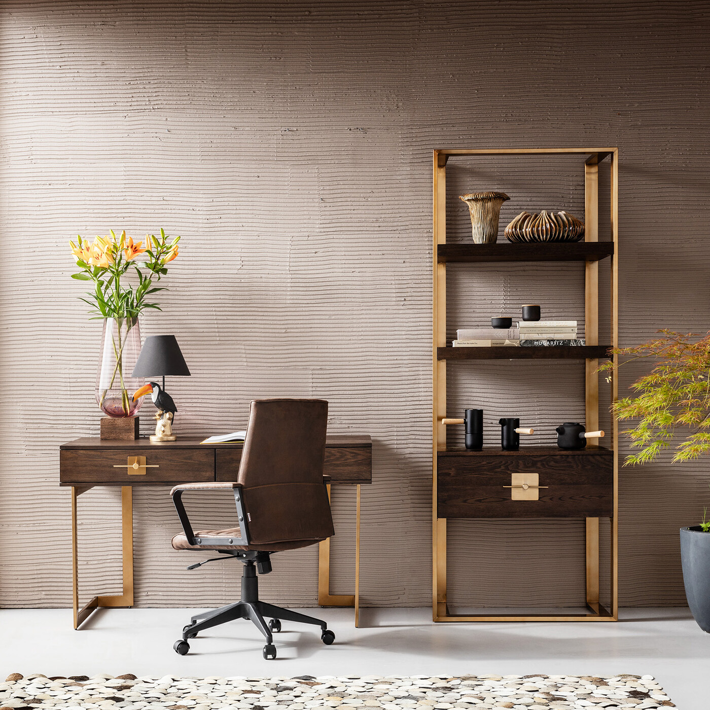Стул офисный Labora Brown от KARE Design