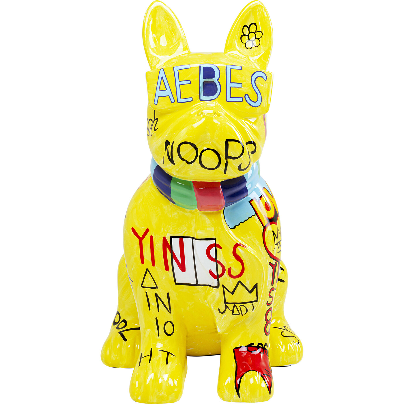 Фигура декоративная Graffiti Dog «Собака-граффити» 122 см, Жёлтый от KARE Design