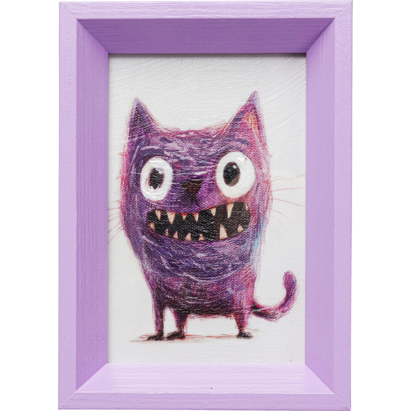 Картина в раме Mad Cat «Кот-монстр» 13x18 см от KARE Design