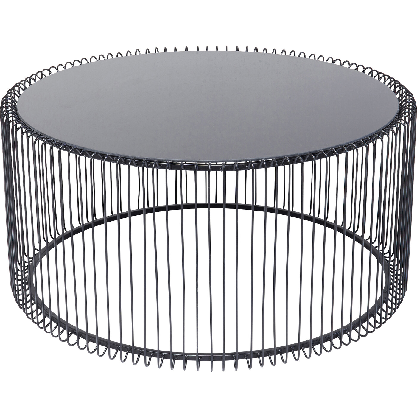 Стол кофейный Wire Uno Black Ø80 см от KARE Design
