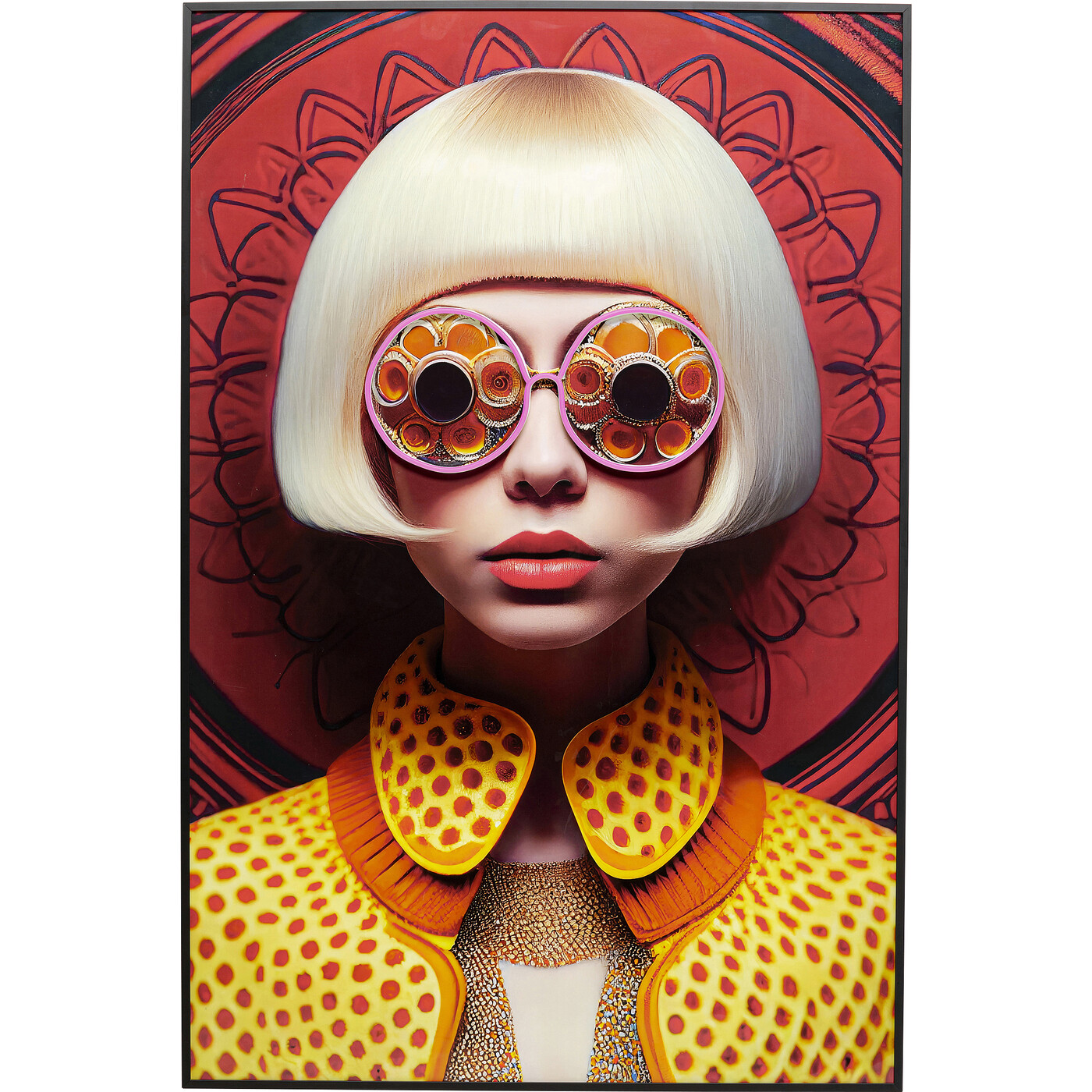 Картина Fancy Blonde Lady LED «Блондинка» 120x80 см от KARE Design
