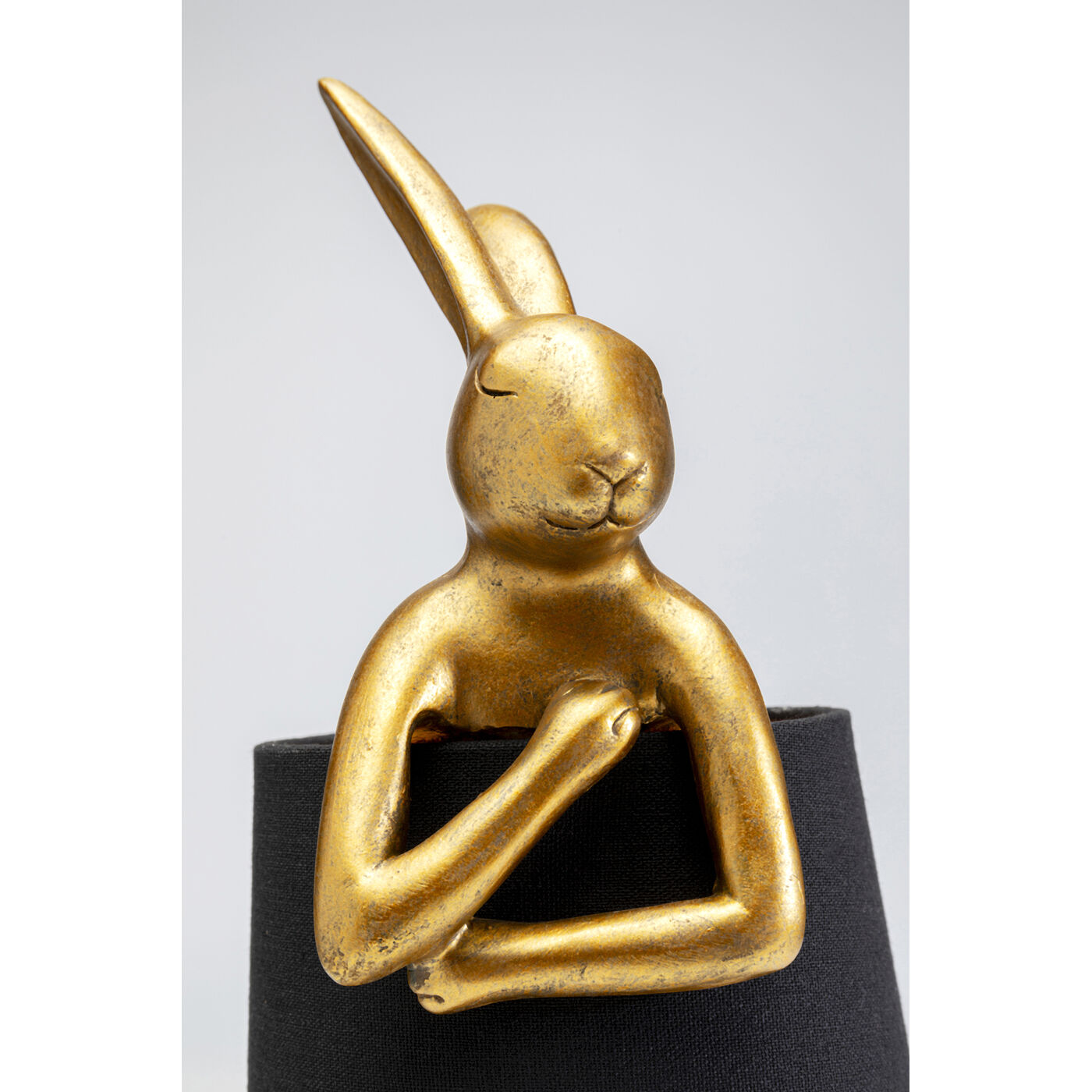 Светильник настольный Animal Rabbit Gold/Black 50 см от KARE Design