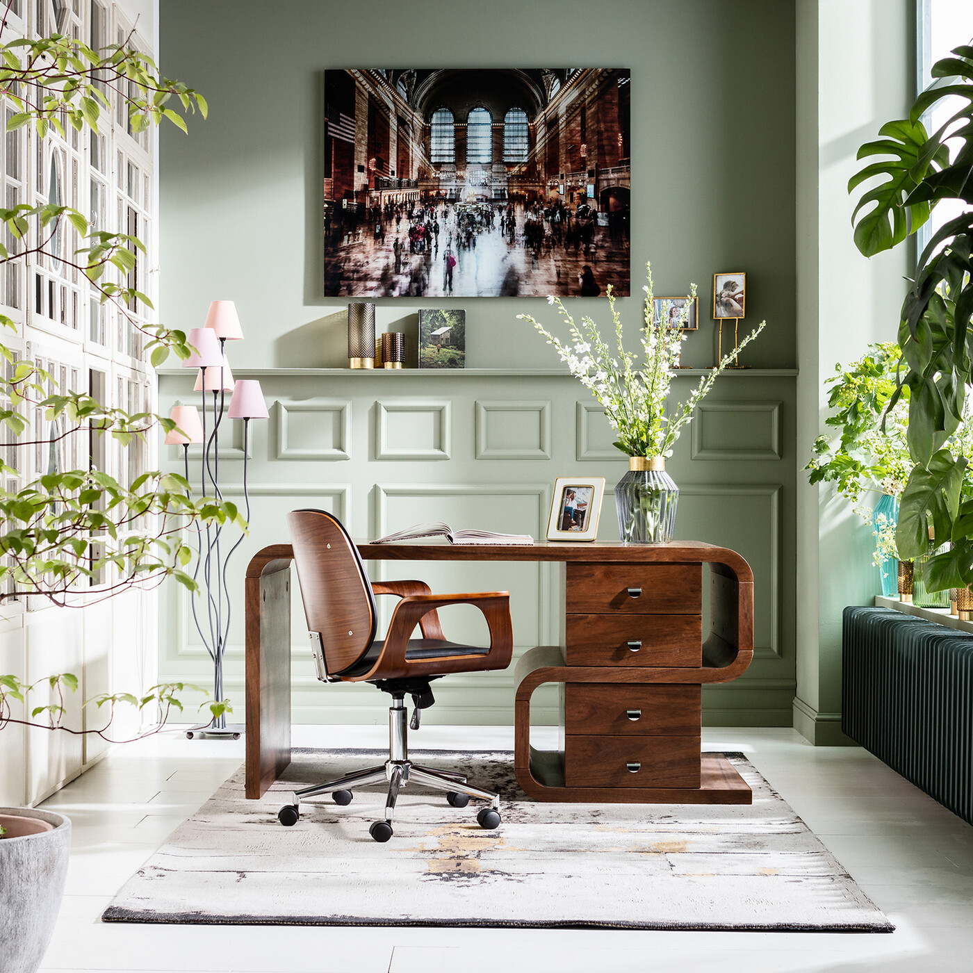 Стул офисный Patron Walnut от KARE Design