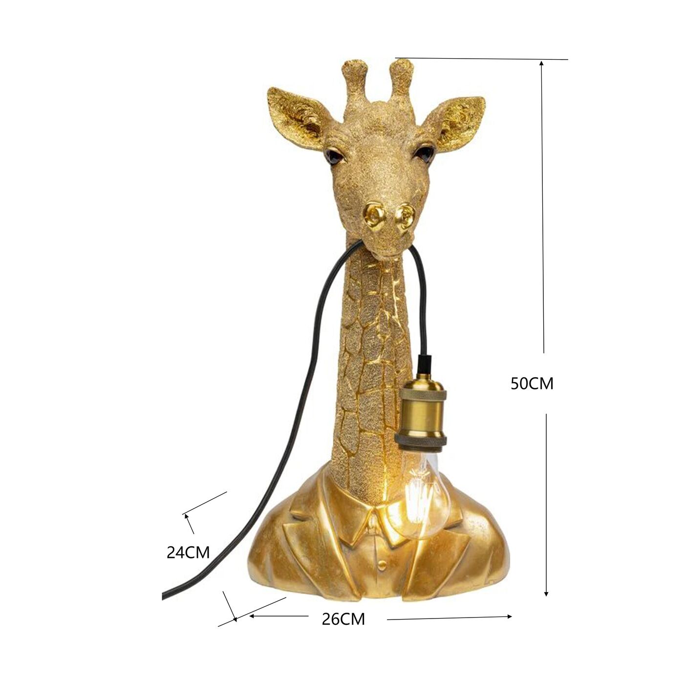 Светильник настольный Animal Giraffe Gold 50 см от KARE Design