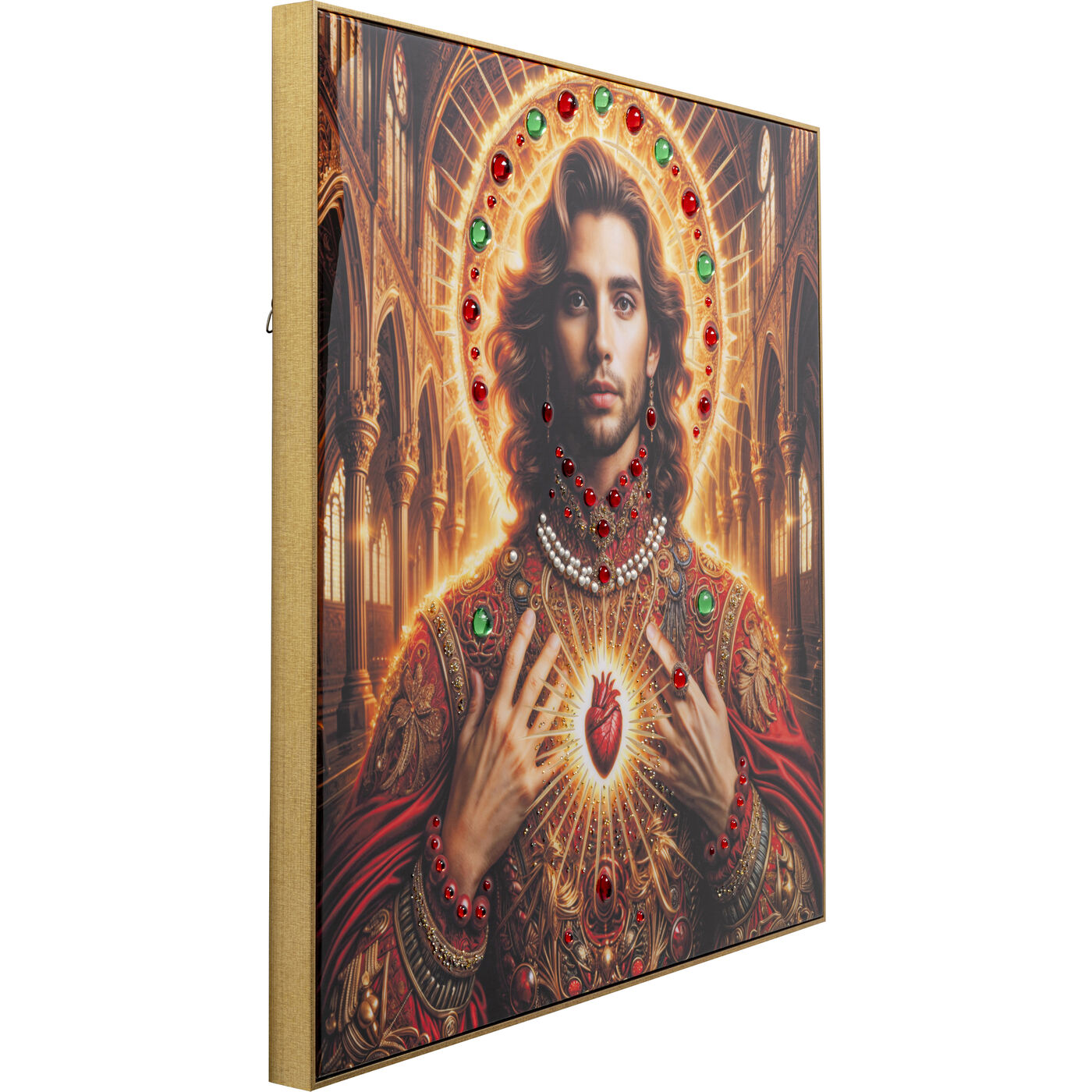 Картина в раме Muse Halo Man «Мужчина с нимбом» 100x100 см от KARE Design
