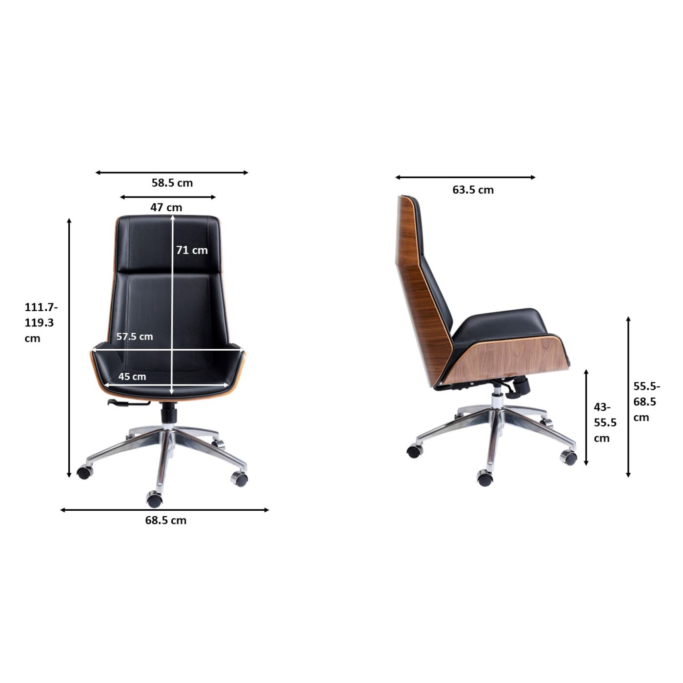 Стул офисный Rouven от KARE Design