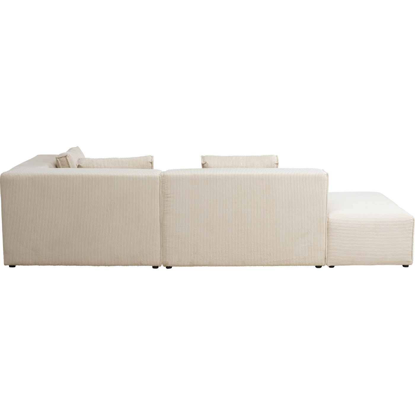 Диван правосторонний угловой Infinity Ottomane Cord Creme Right от KARE Design