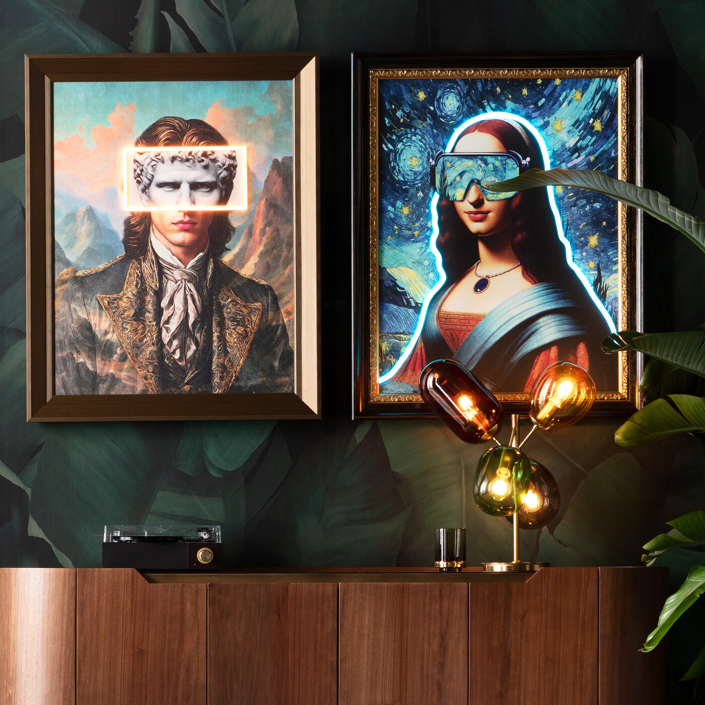 Картина LED Art Lady «Мона Лиза» 80x100 см от KARE Design