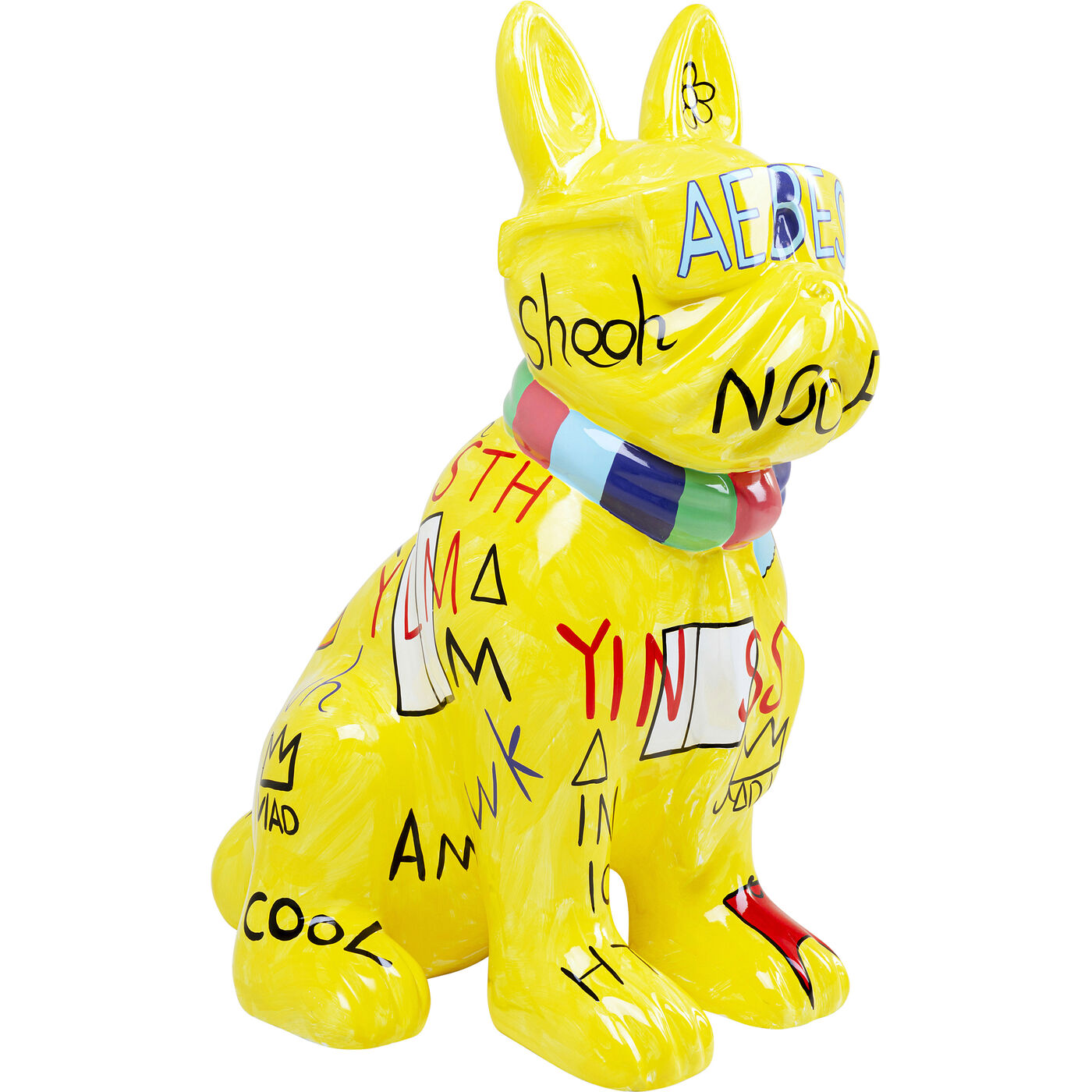Фигура декоративная Graffiti Dog «Собака-граффити» 122 см, Жёлтый