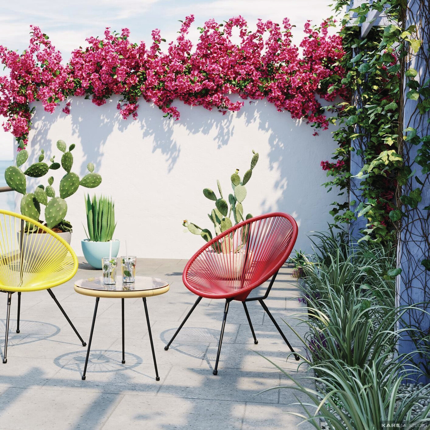 Кресло Acapulco Cherry от KARE Design