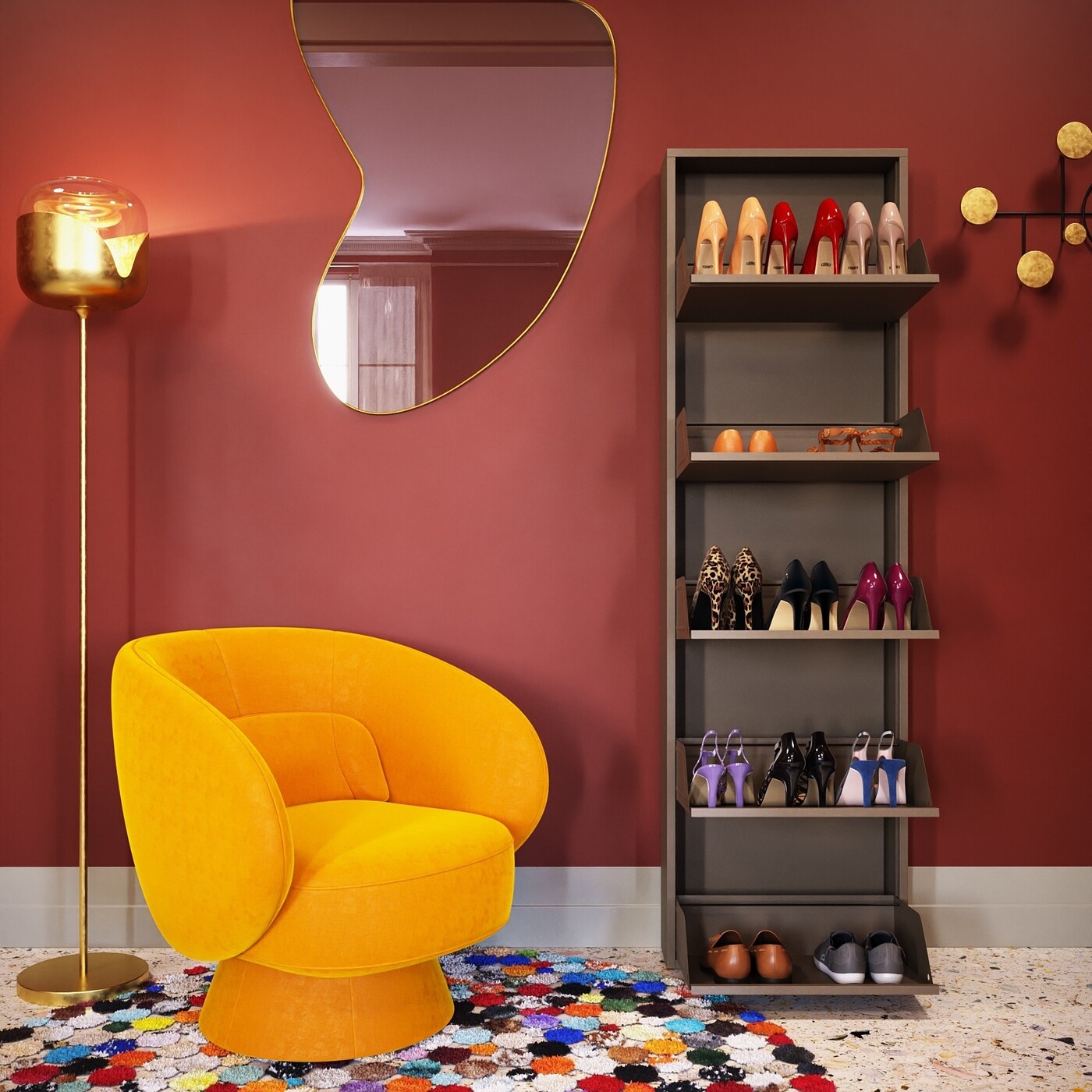 Обувница Caruso 5 Taupe (MO) от KARE Design