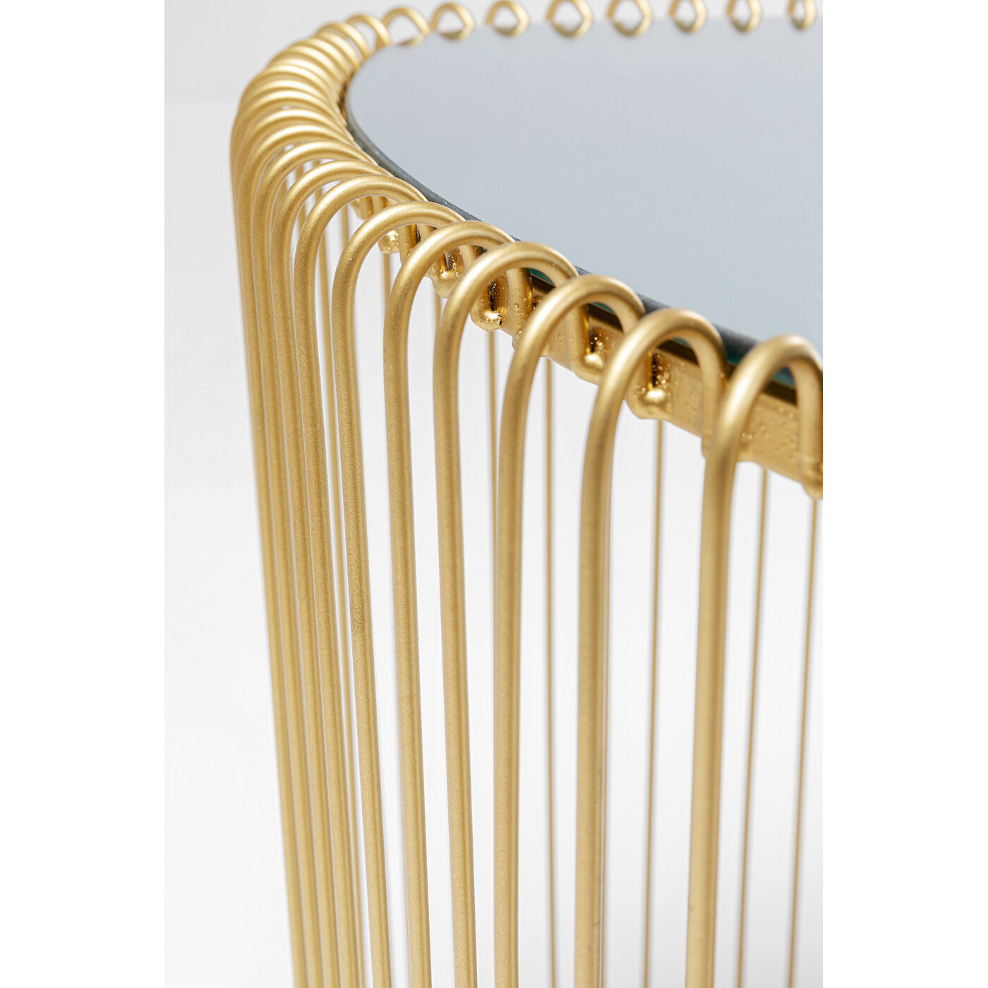 Стол приставной Wire Triangle Gold (2 шт) от KARE Design