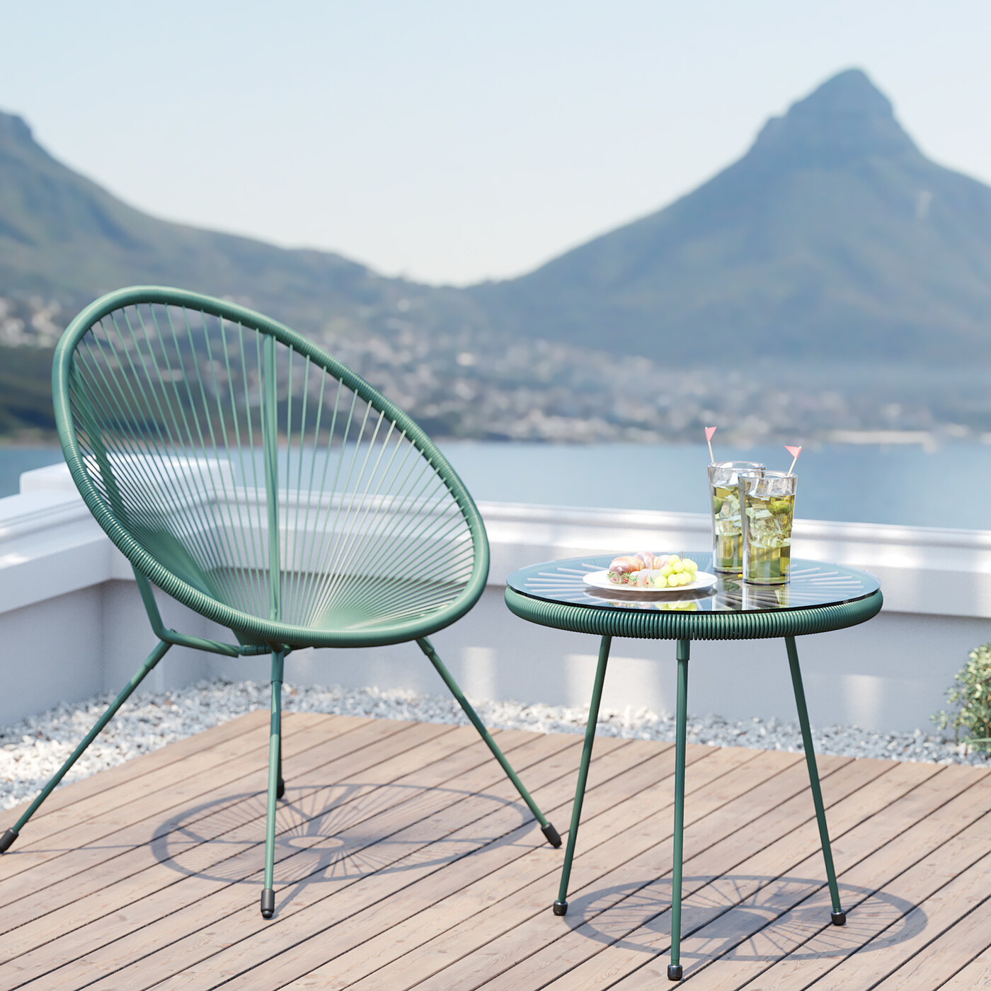 Стол приставной Acapulco Mono Green от KARE Design