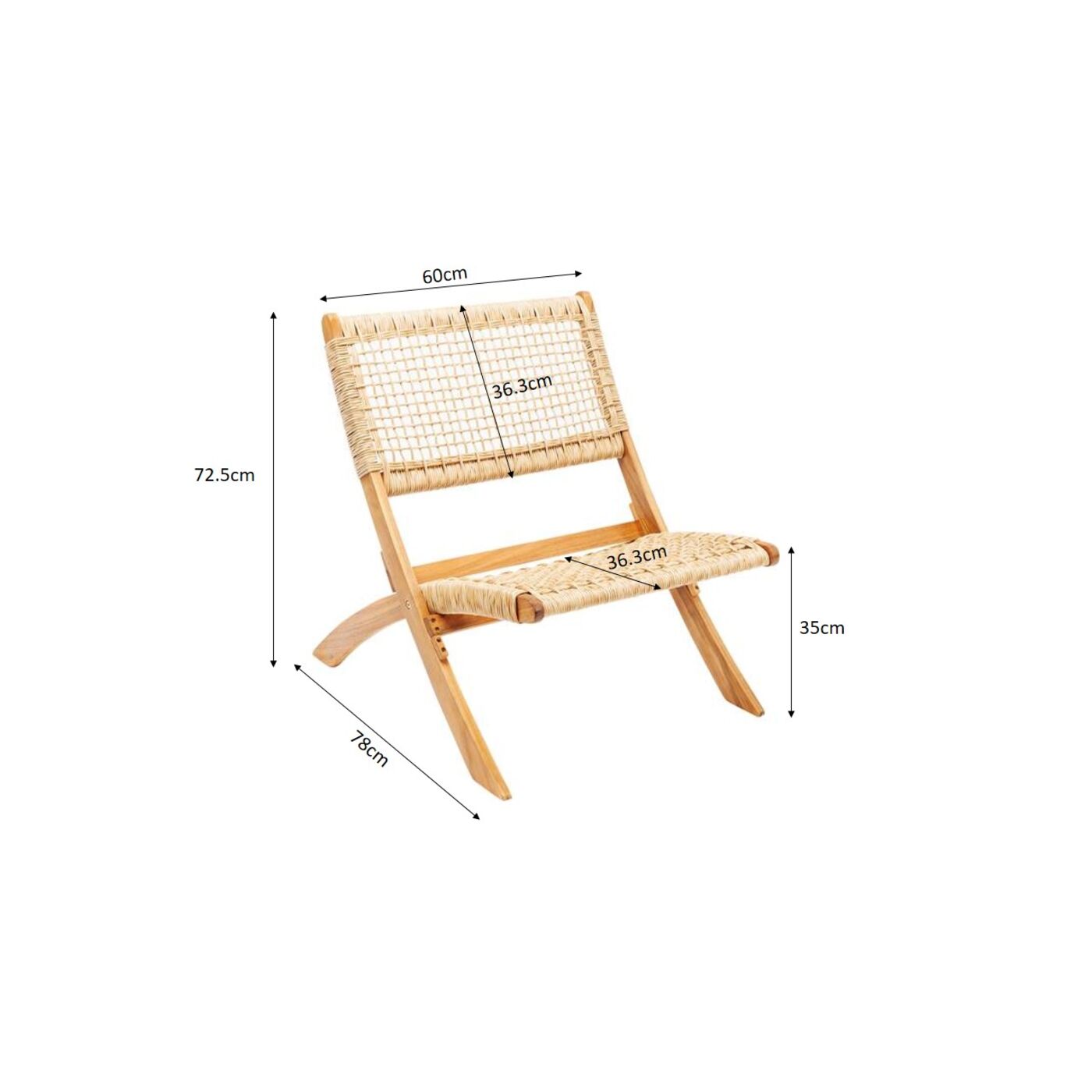 Стул складной Copacabana от KARE Design