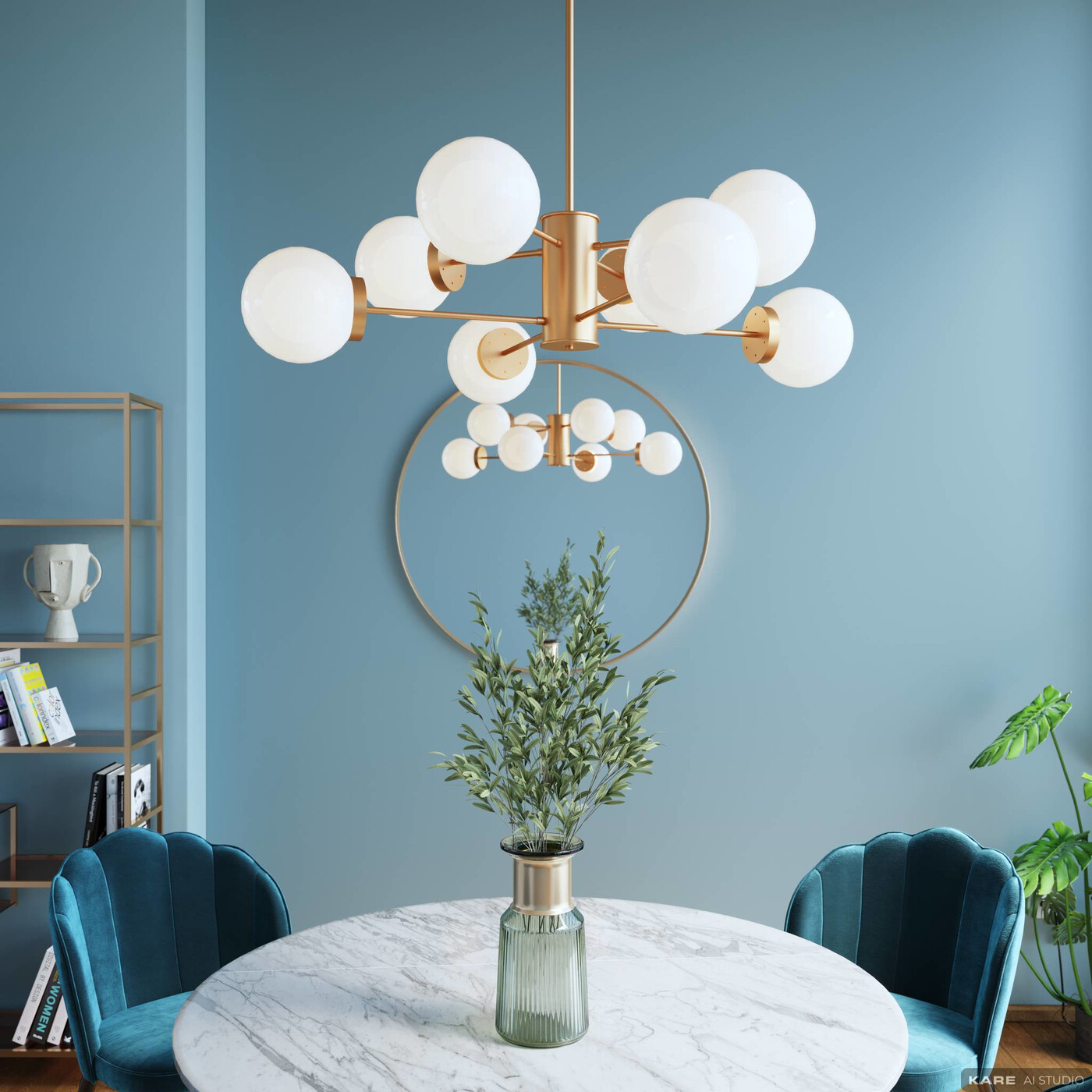 Светильник подвесной Heavenly Gold Ø98 см от KARE Design