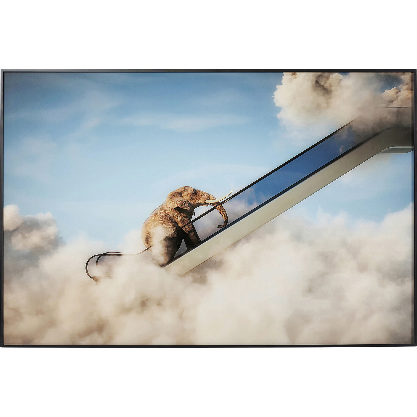 Картина в раме Elephant In The Sky «Слон в небе» 150x100 см от KARE Design
