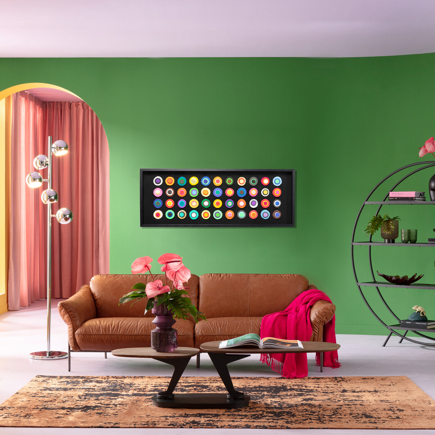 Настенное панно Swab Colore «Мазки» 160x60 см от KARE Design