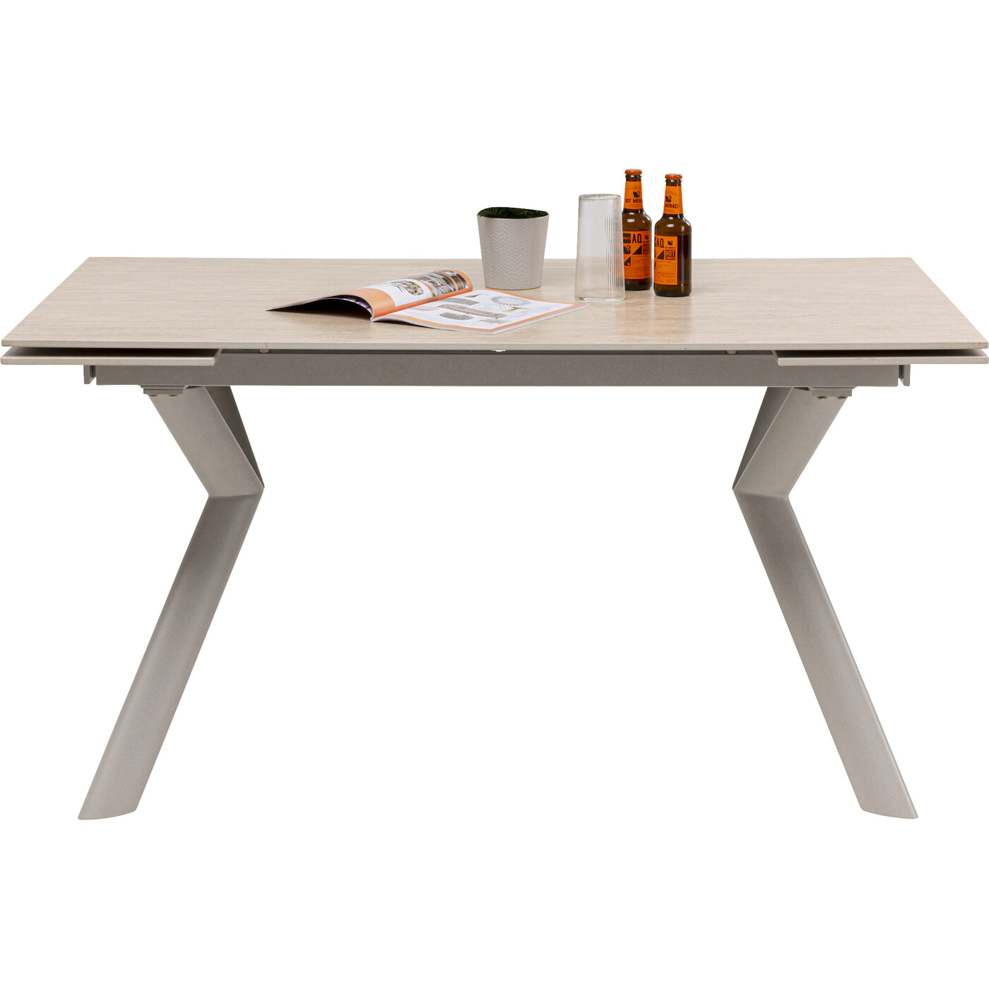 Стол раздвижной Xenia Travertin 140(+30+30)x80cm от KARE Design