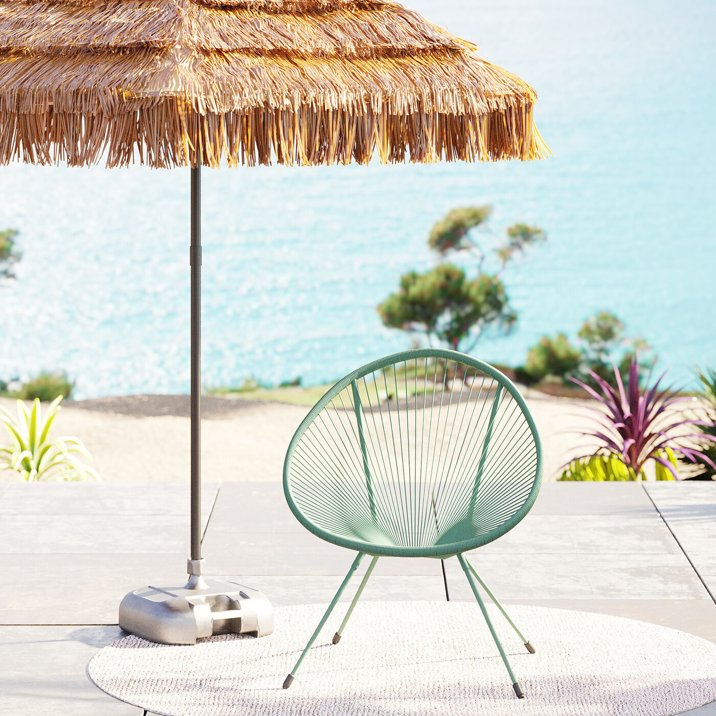 Кресло Acapulco Mono Green от KARE Design