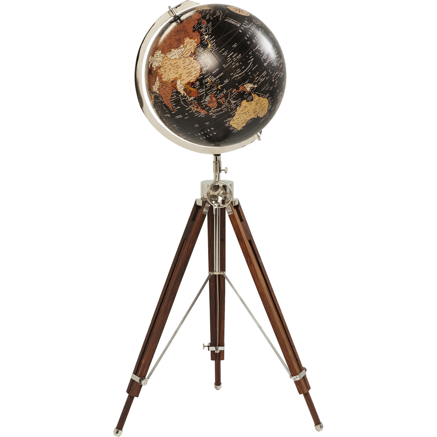 Глобус декоративный Earth «Земля», Чёрный от KARE Design